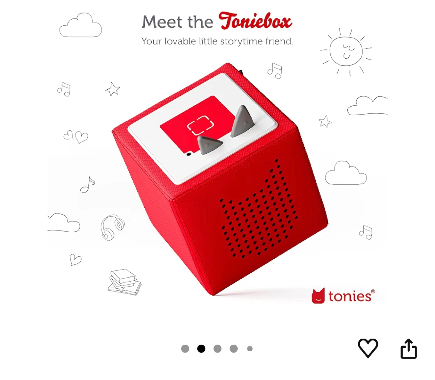 Tonies Toniebox Audio Player Starter Set - Red - photo 2