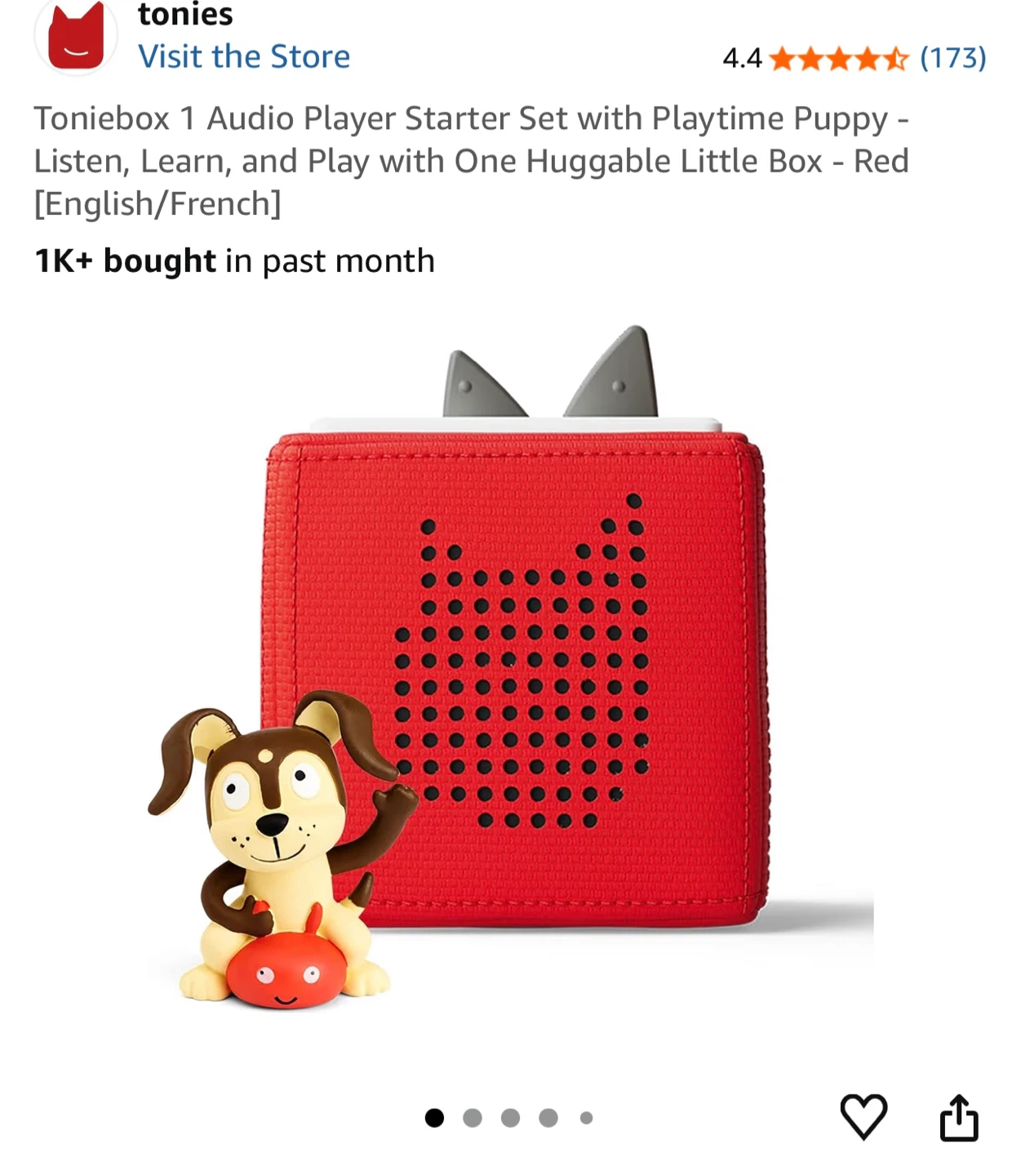Tonies Toniebox Audio Player Starter Set - Red