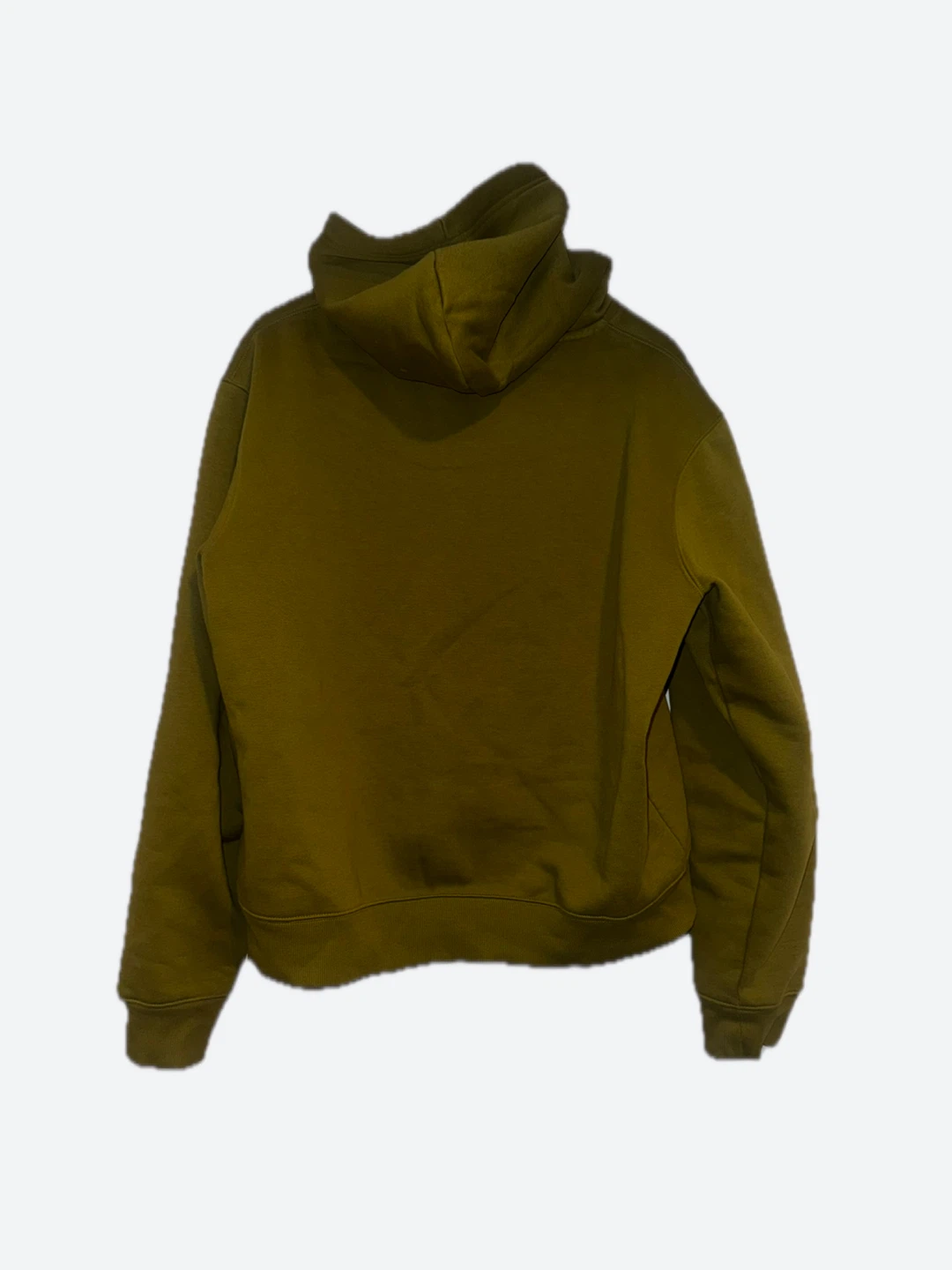 Cropped Hooded Sweatshirt - Olive Green - photo 3