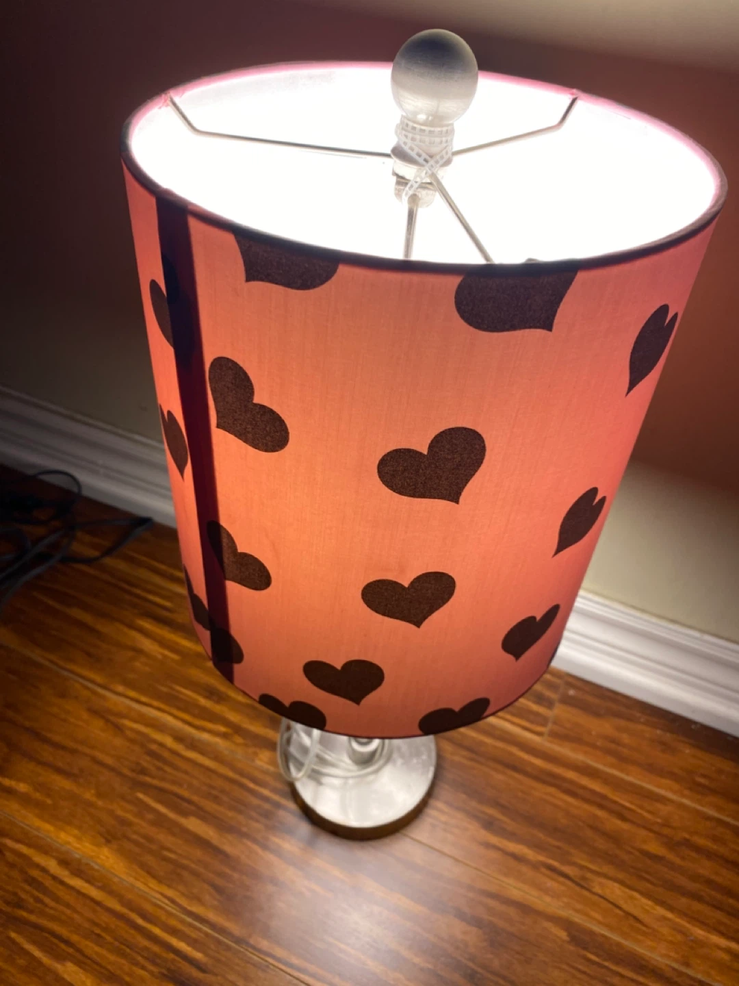 Heart Print Table Lamp - photo 2
