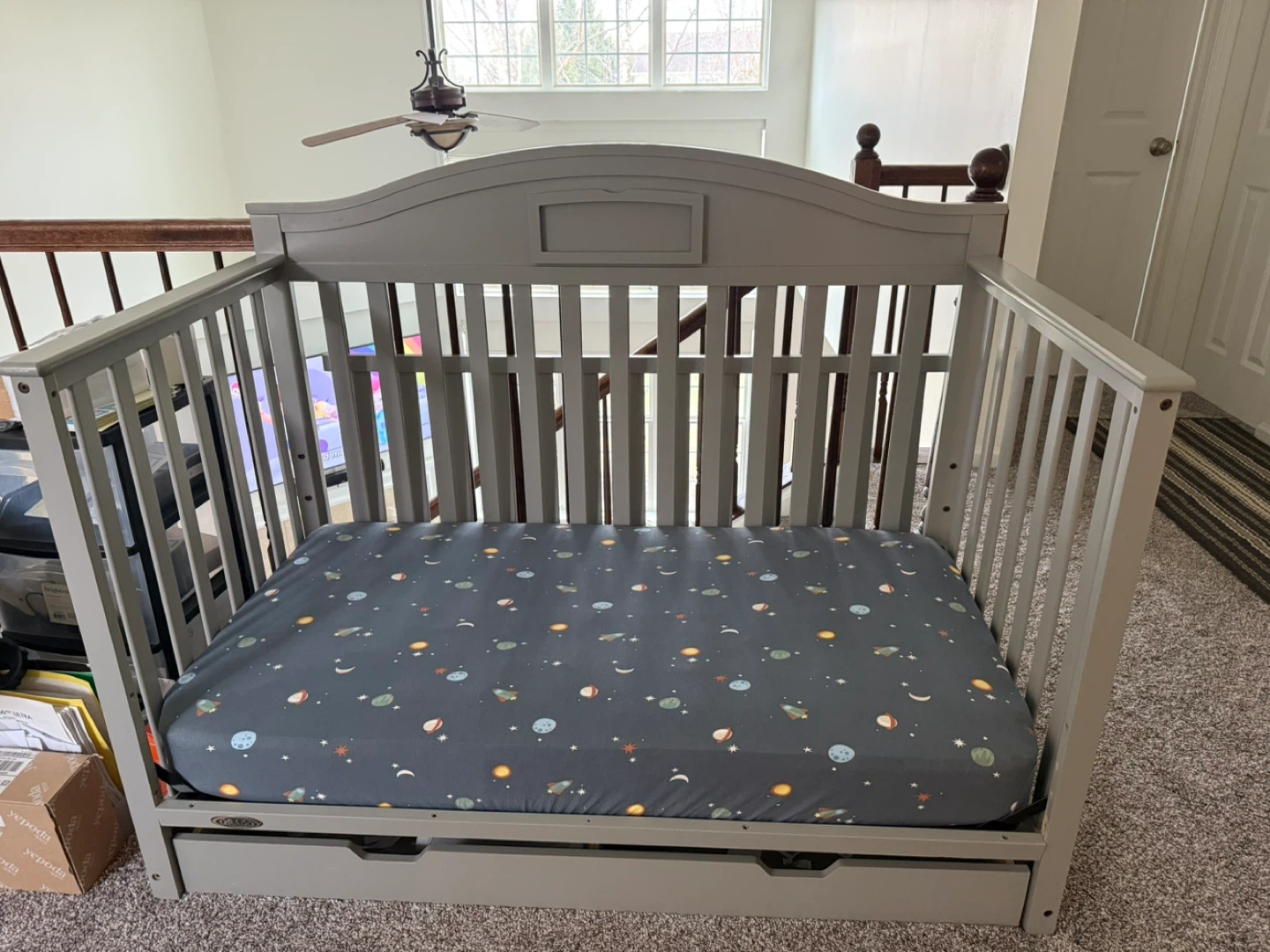 Graco Story 5-in-1 Convertible Crib - Pebble Gray