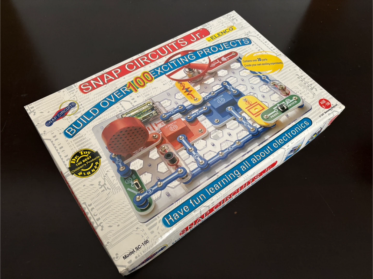 Elenco Snap Circuits Jr. SC-100 Electronics Kit New - Open Box