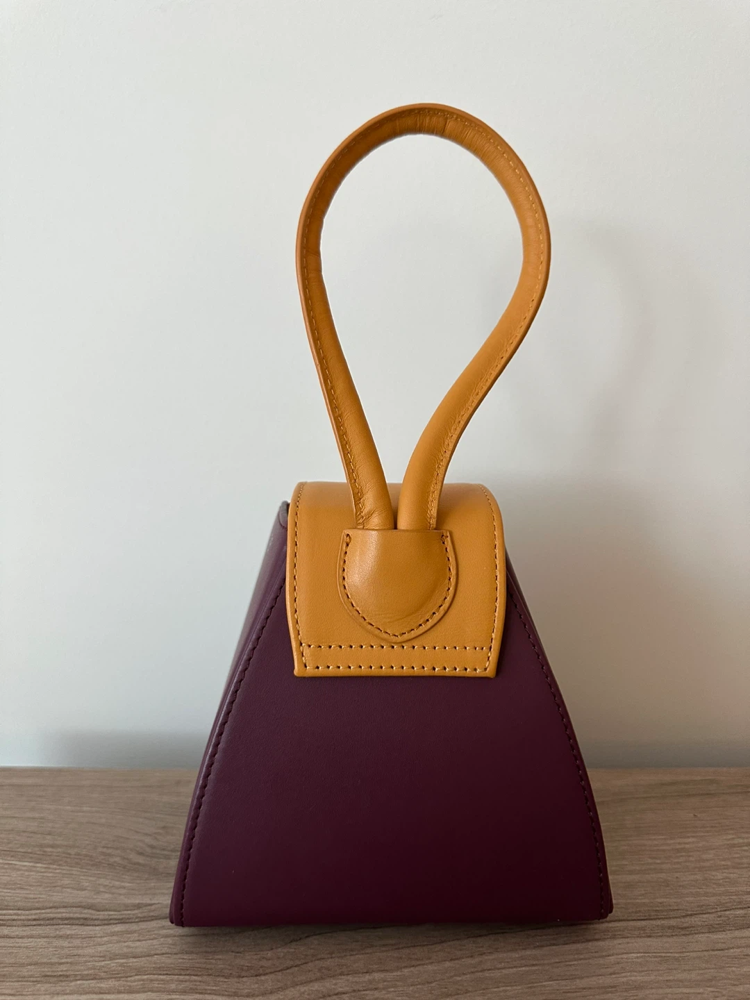 Atelier Park Burgundy & Tan Leather Handbag - photo 3