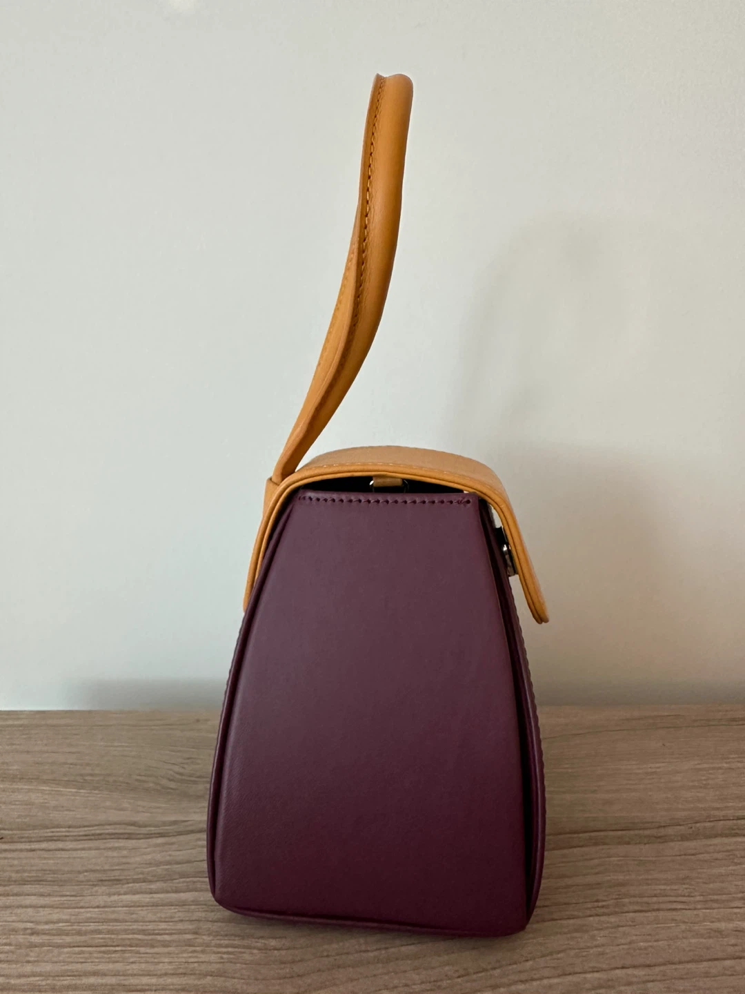 Atelier Park Burgundy & Tan Leather Handbag - photo 4
