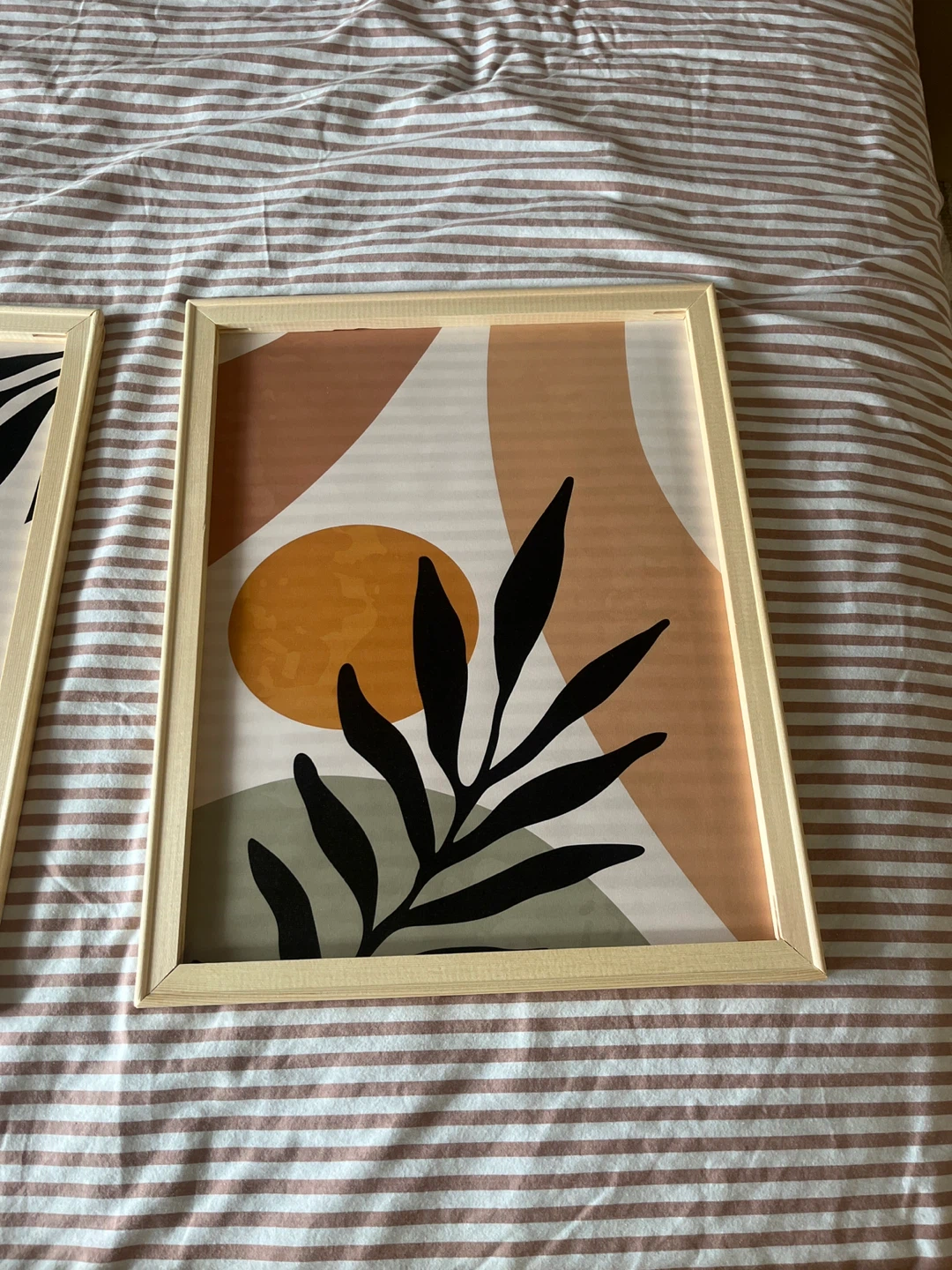 Framed Abstract Boho Canvas