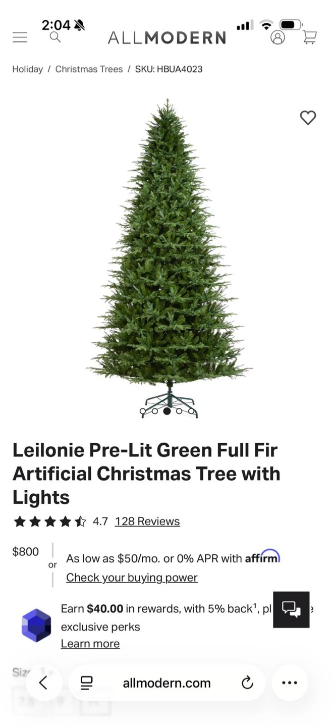 Artificial Christmas Tree 12ft
