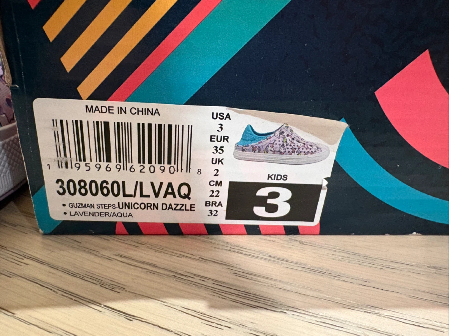 New Skechers Foamies Guzman Steps Unicorn Dazzle - Size 3 - photo 4