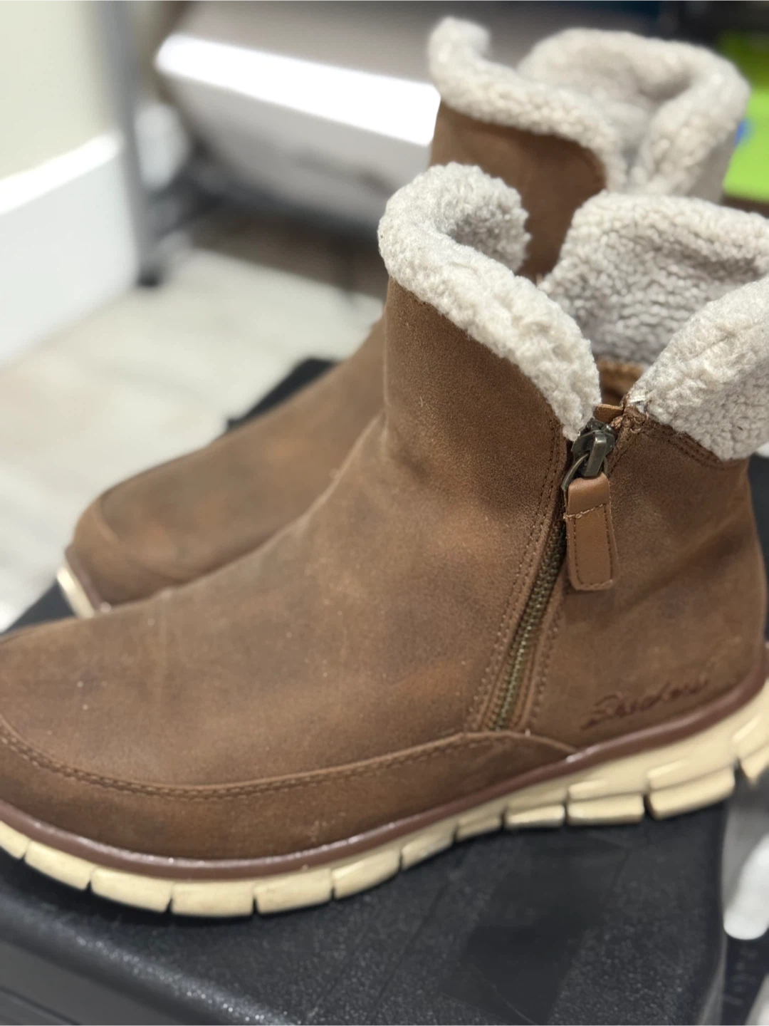 Skechers Brown Ankle Boots