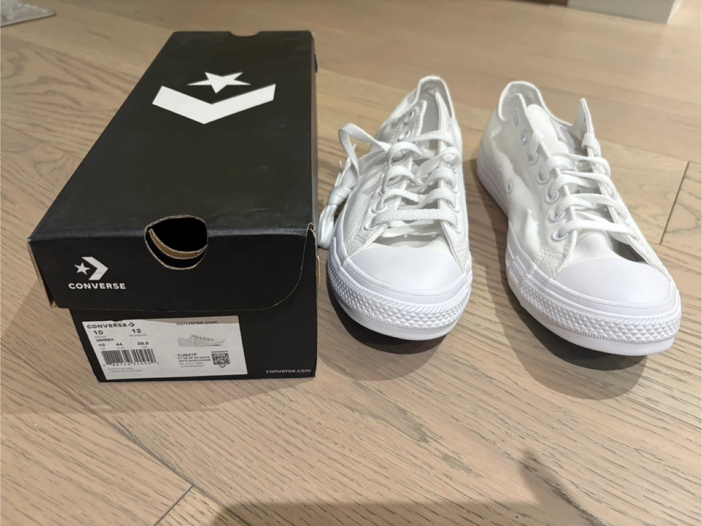 Converse Chuck Taylor All Star White Monochrome Size 10 Men’s