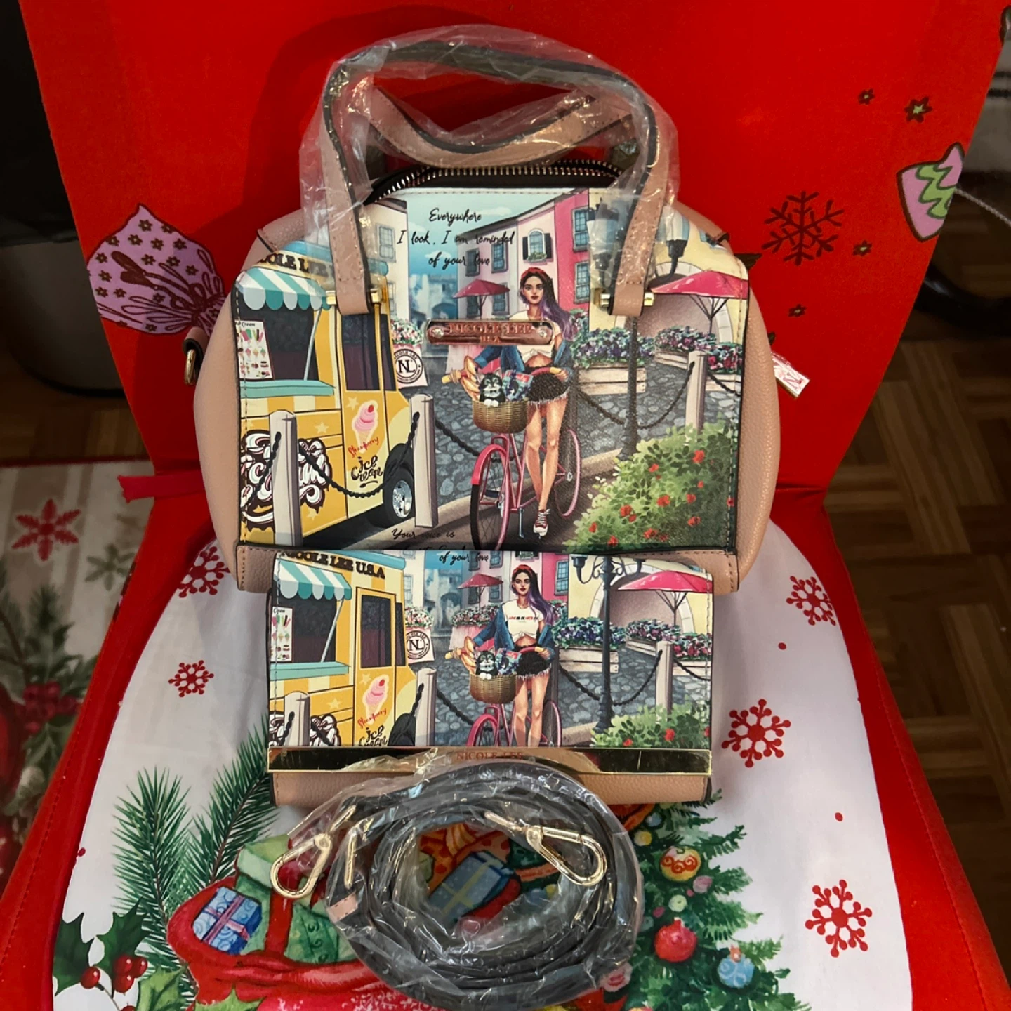Nicole Lee Handbag and Wallet Set