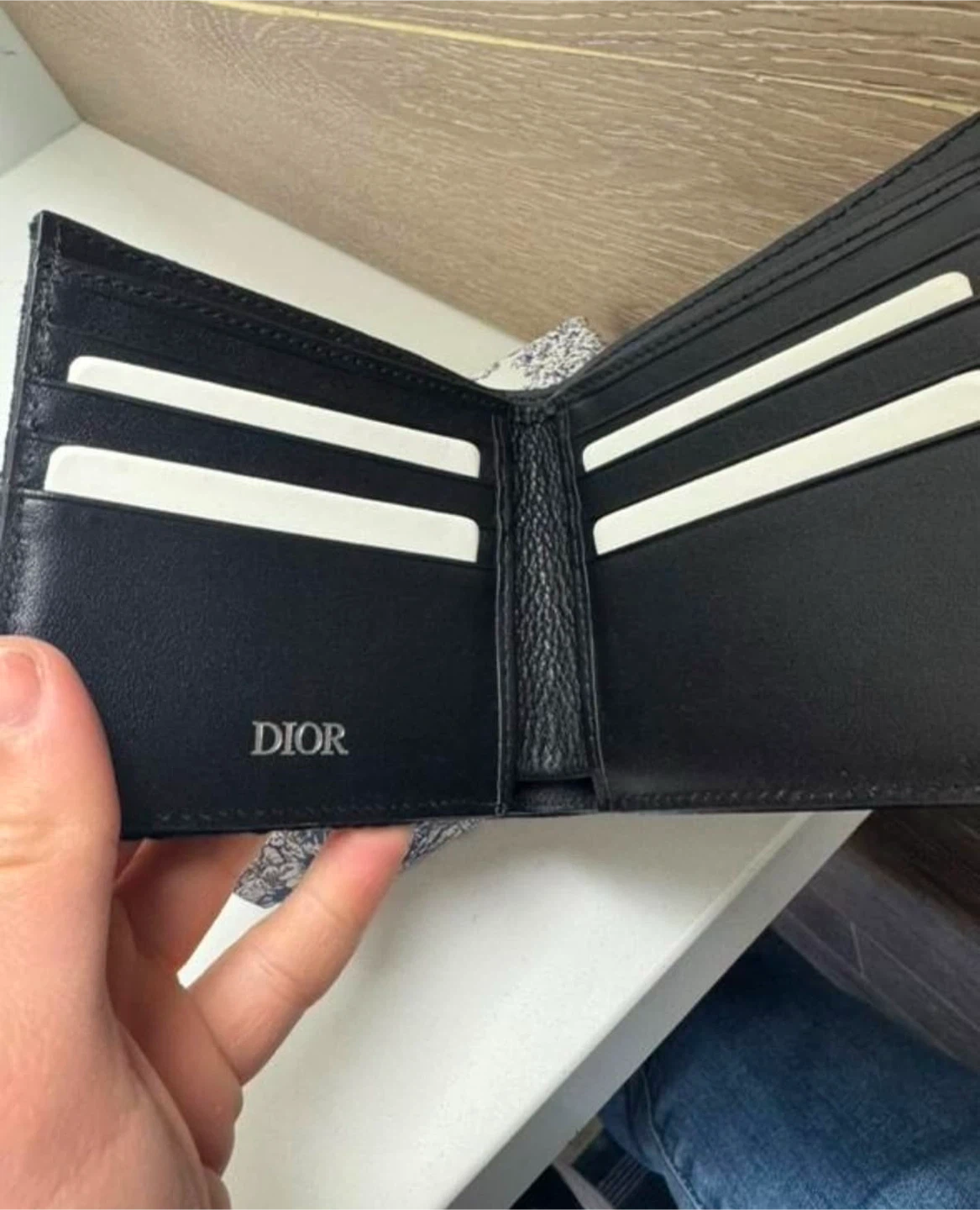 Dior Black Leather Bifold Wallet - photo 3