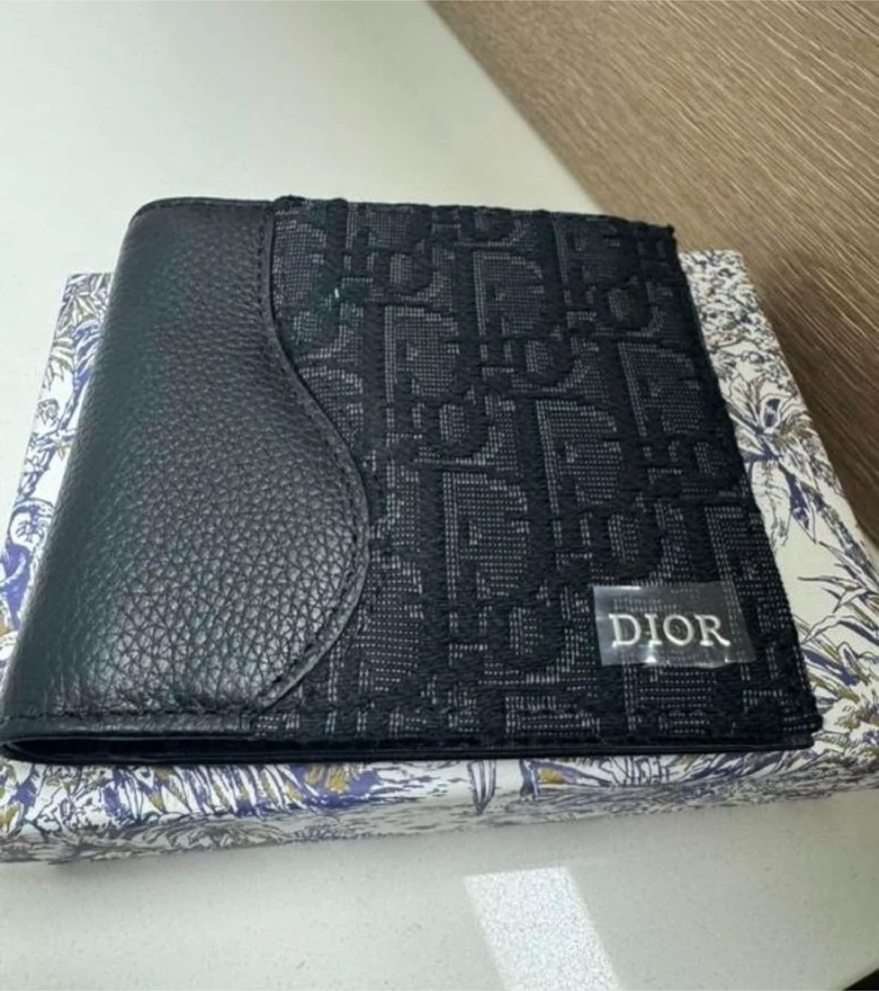 Dior Black Leather Bifold Wallet - photo 2