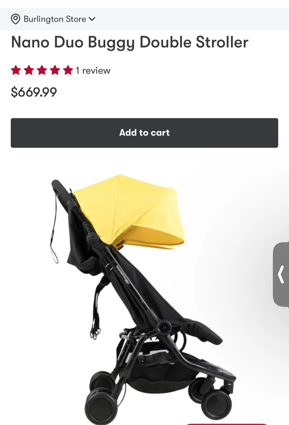 Mountain Buggy Nano Duo Double Stroller - photo 2