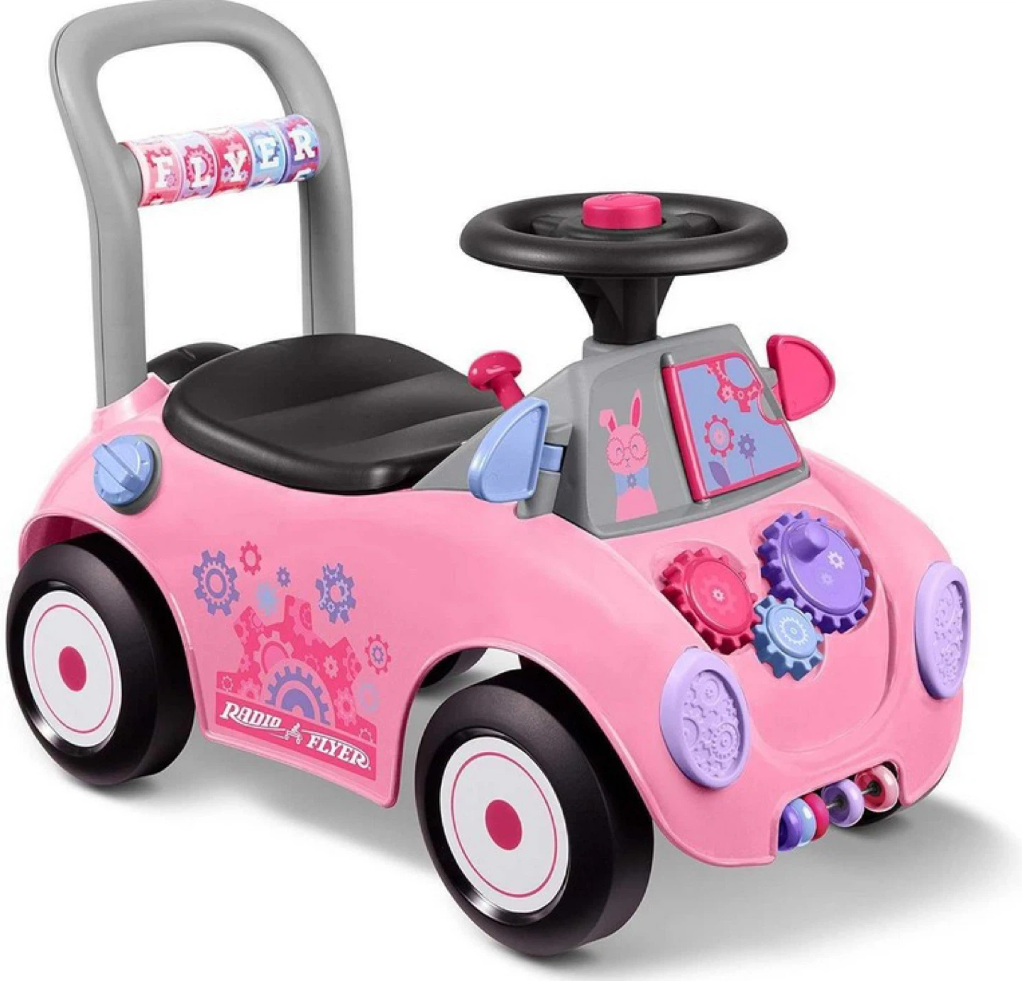 Radio Flyer Pink Busy Buggy Ride-On Toy