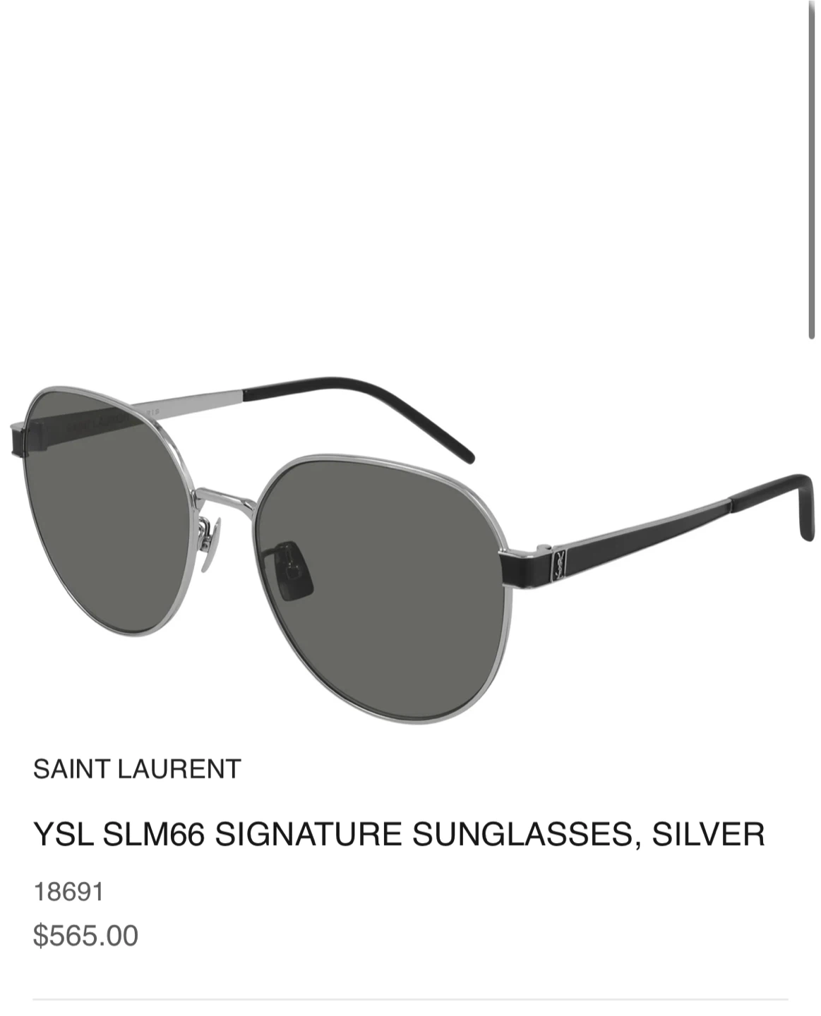Authentic Yves Saint Laurent Sunglasses with case - photo 4