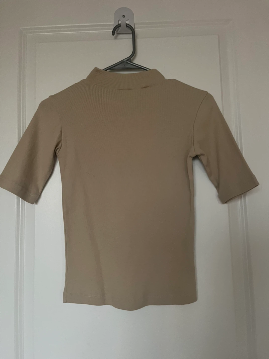 Serge Beige Ribbed Top - Size S - photo 3