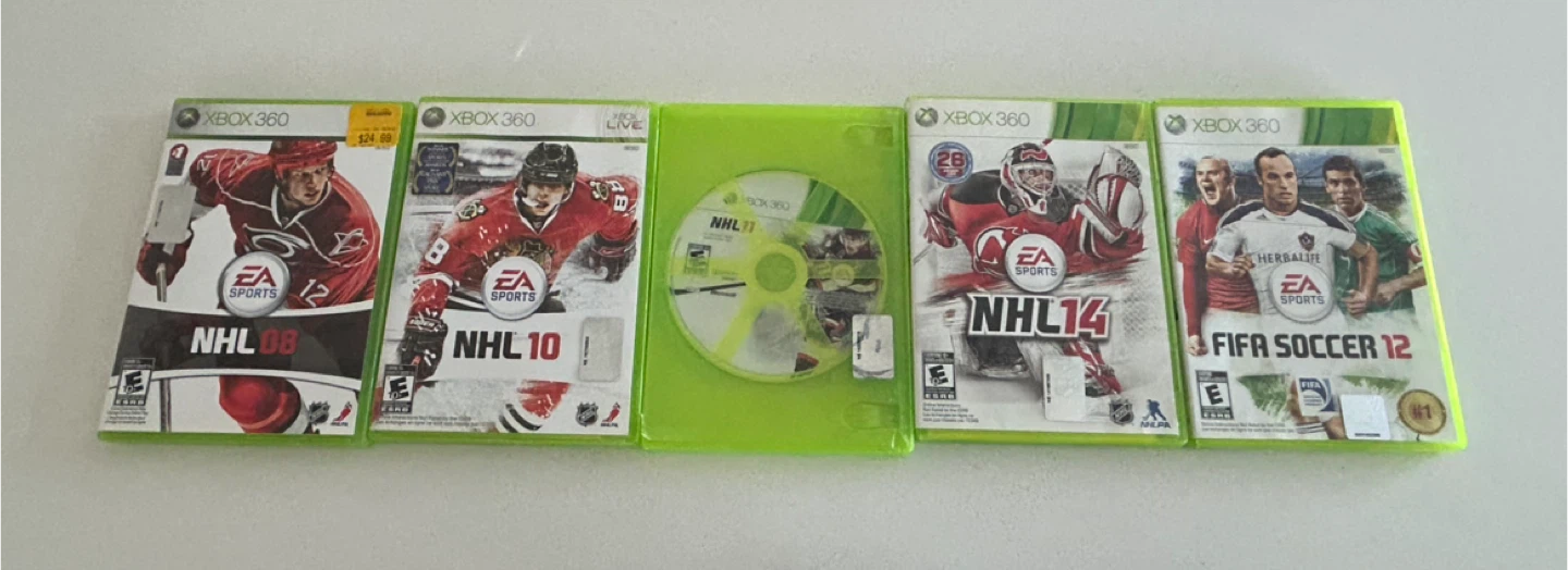 Xbox 360 Games: NHL 08, 10, 14 & FIFA 12
