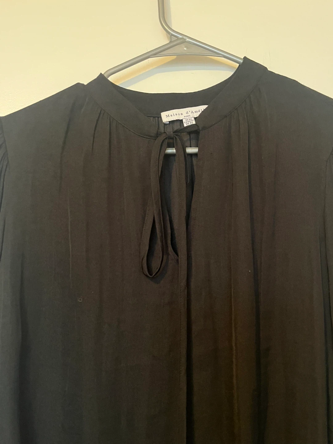 Maison d'Amelie Black Blouse - Size XS - photo 2