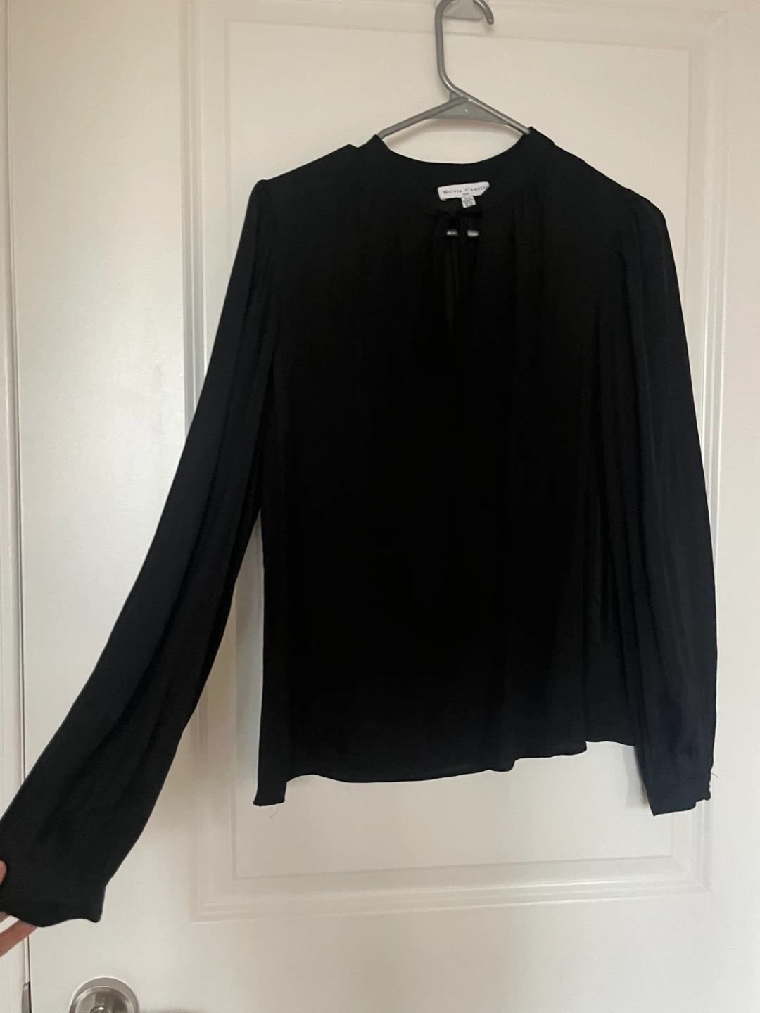 Maison d'Amelie Black Blouse - Size XS