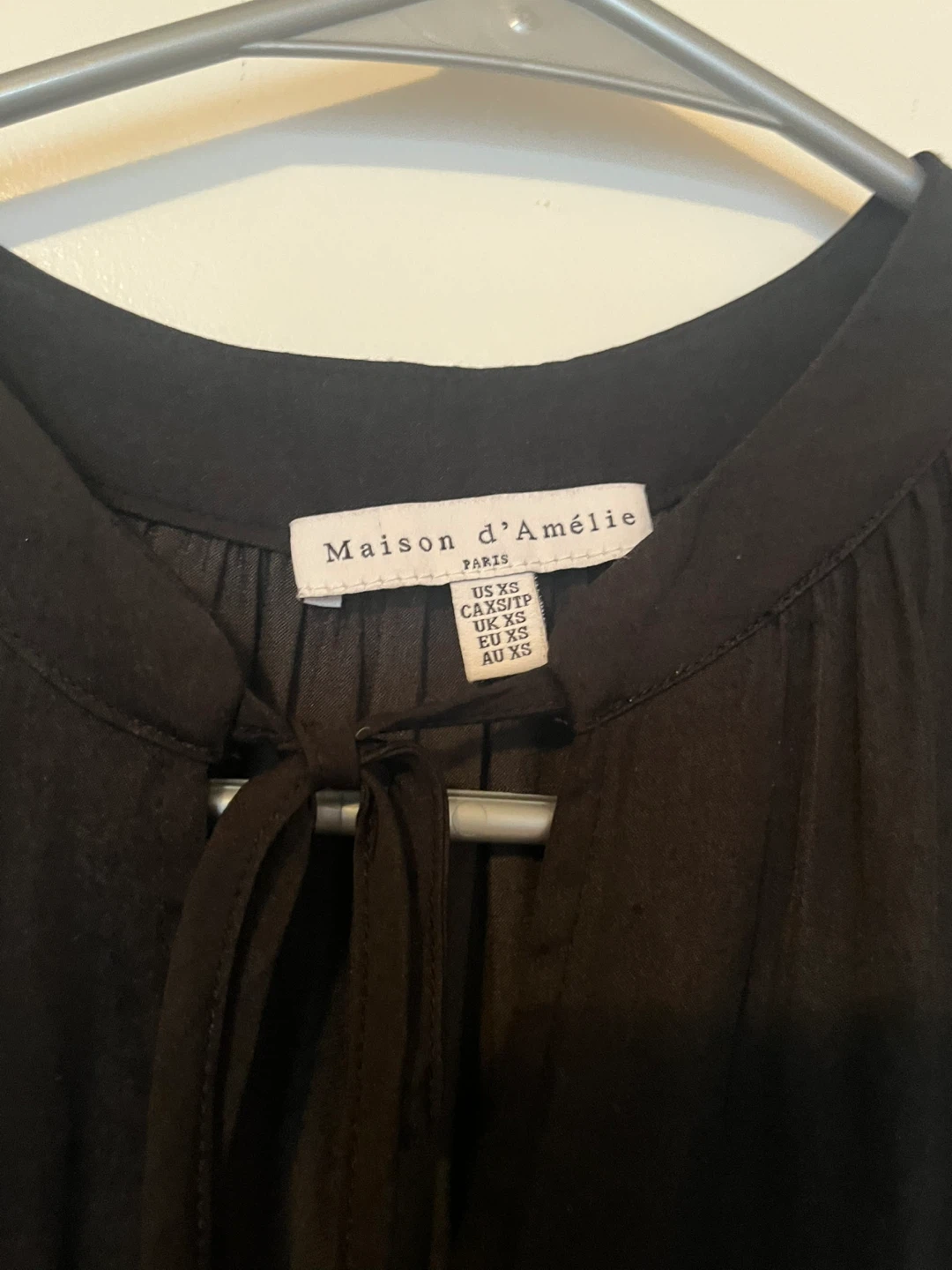 Maison d'Amelie Black Blouse - Size XS - photo 3