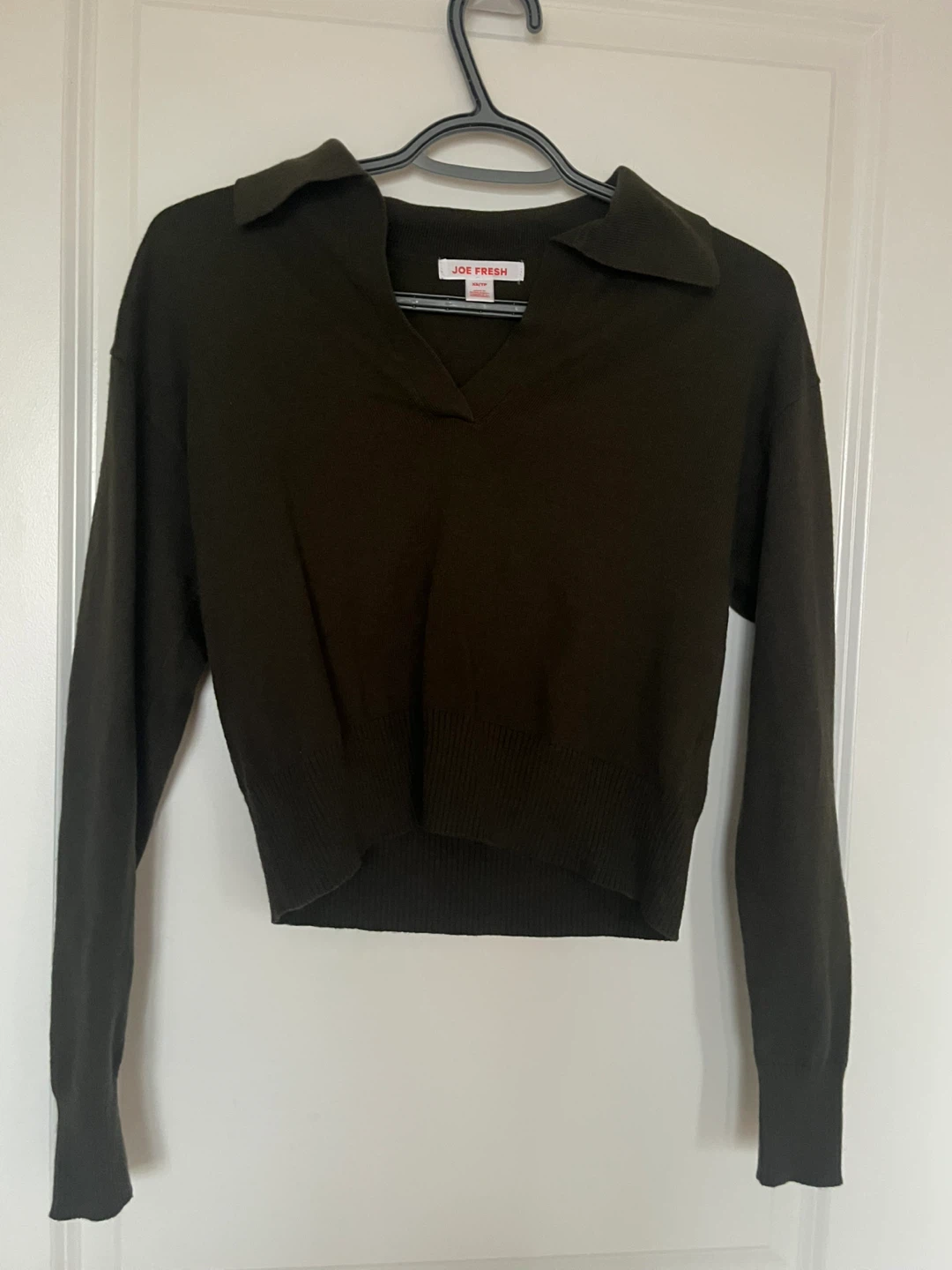 Joe Fresh Olive Green Knit Top - XS