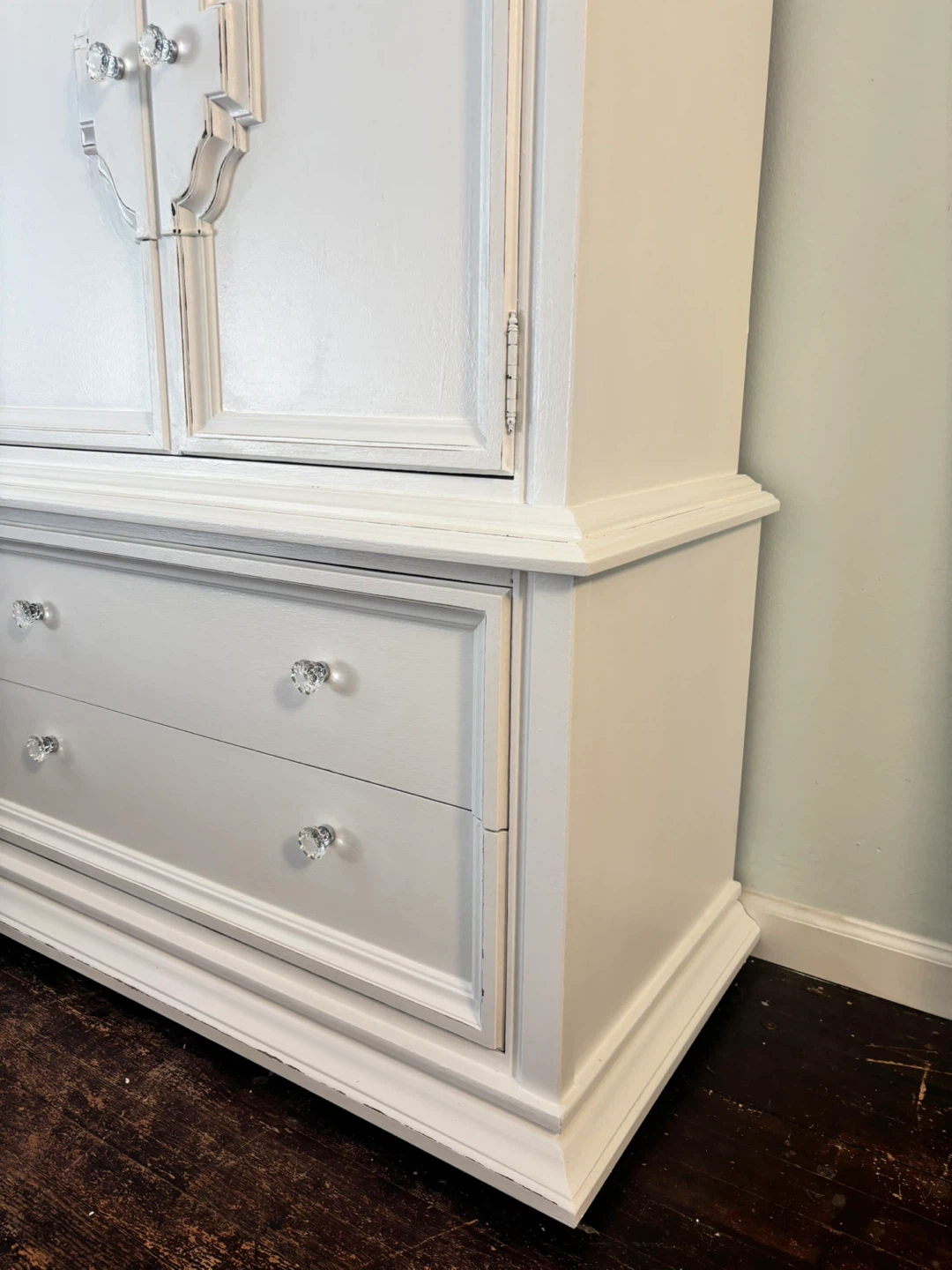 White Armoire with Drawers - photo 4