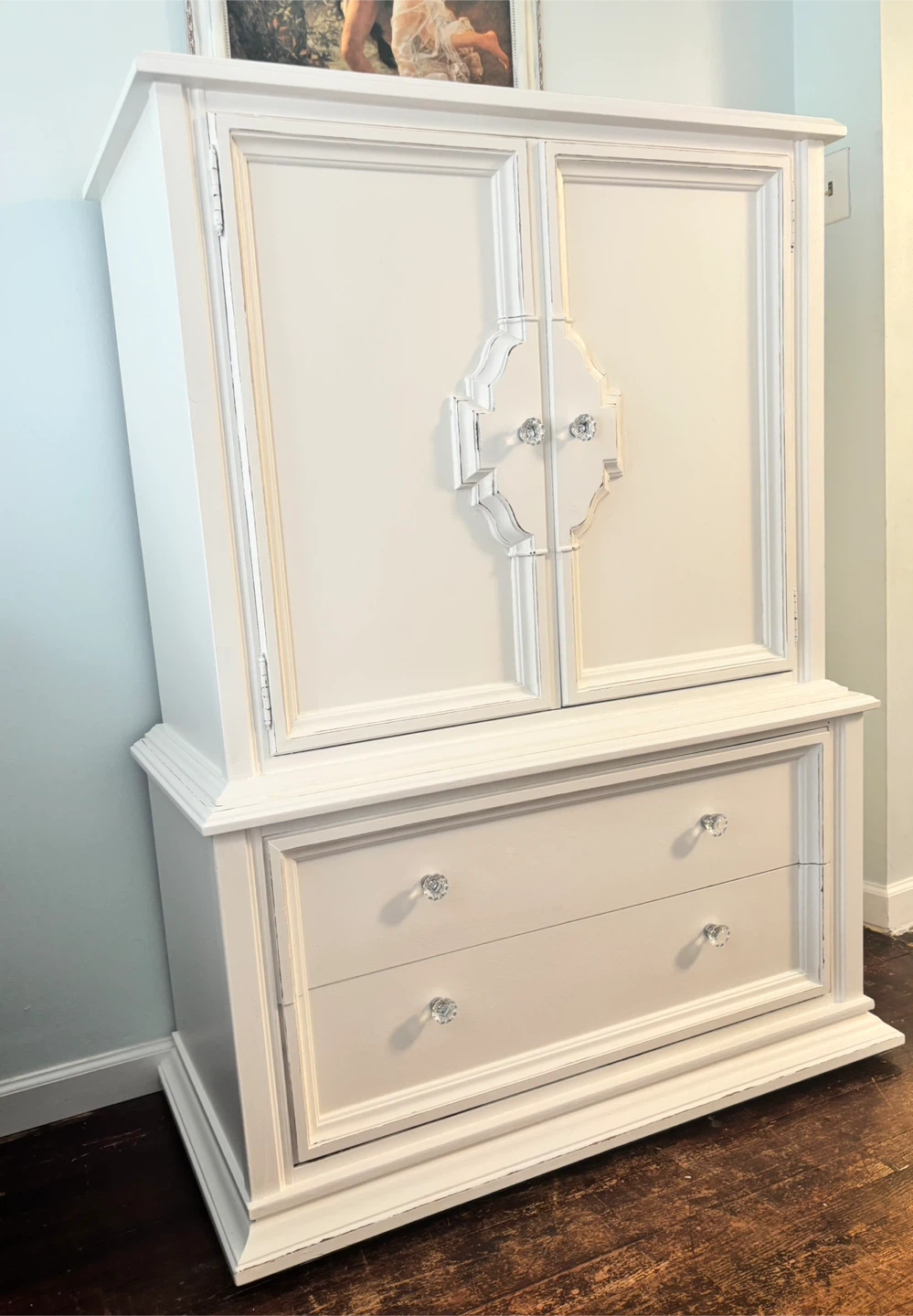 White Armoire with Drawers - photo 5