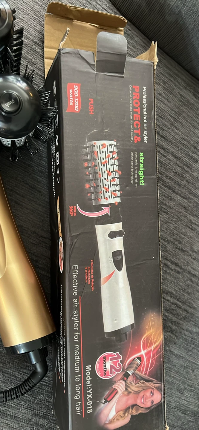 2-in-1 Hot Air Styling Tool with 2 Brush Heads - photo 3