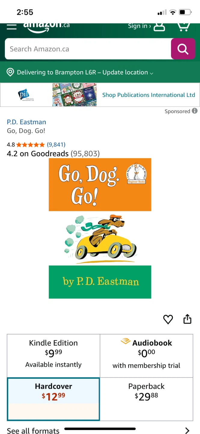 Go, Dog. Go! by P.D. Eastman ( Dr. Seuss h