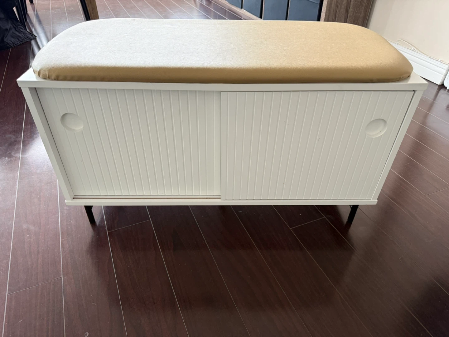 Bench with shoe storage