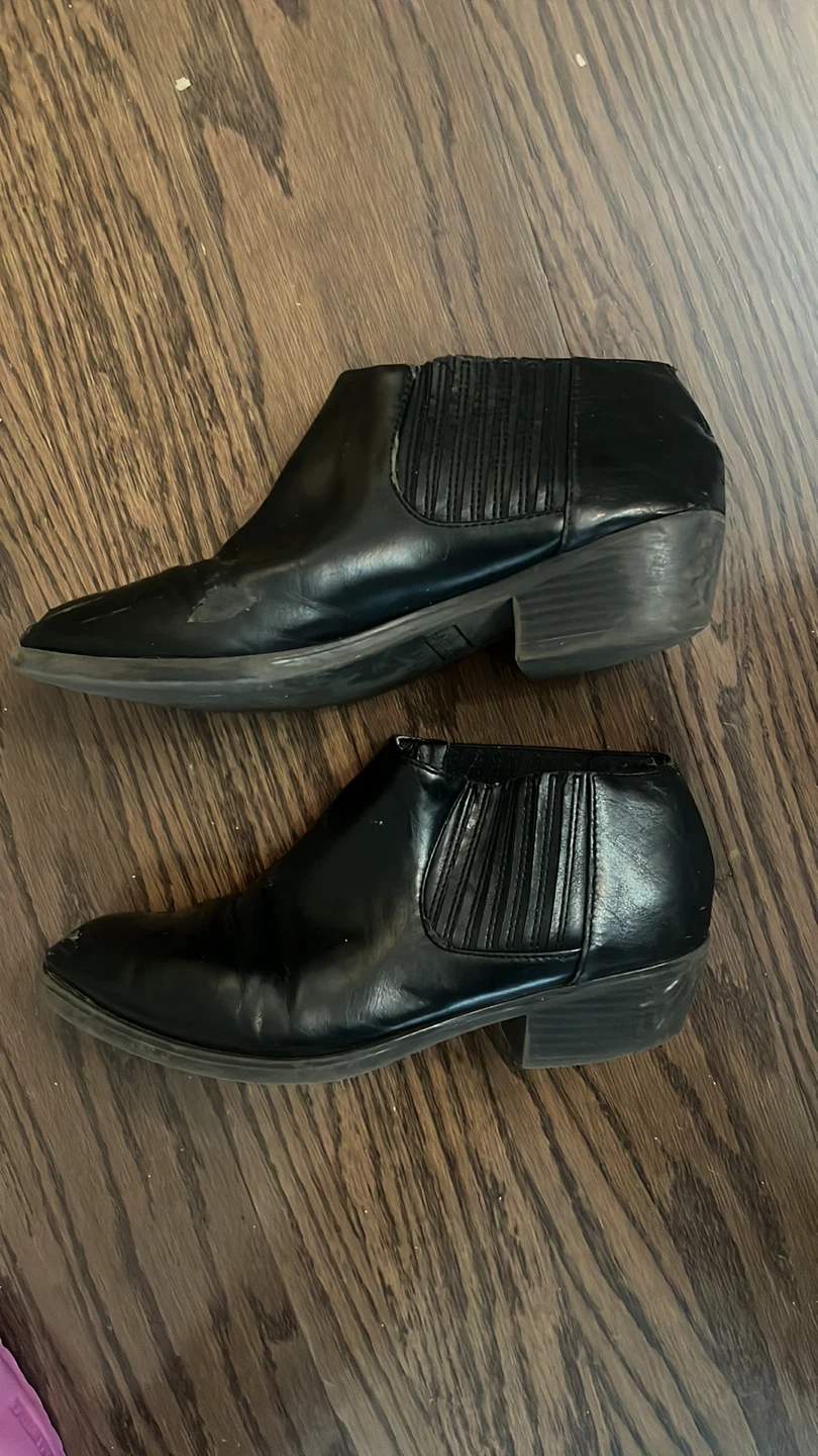 Black Esprit Ankle Boots - Size 9.5 women’s - photo 3