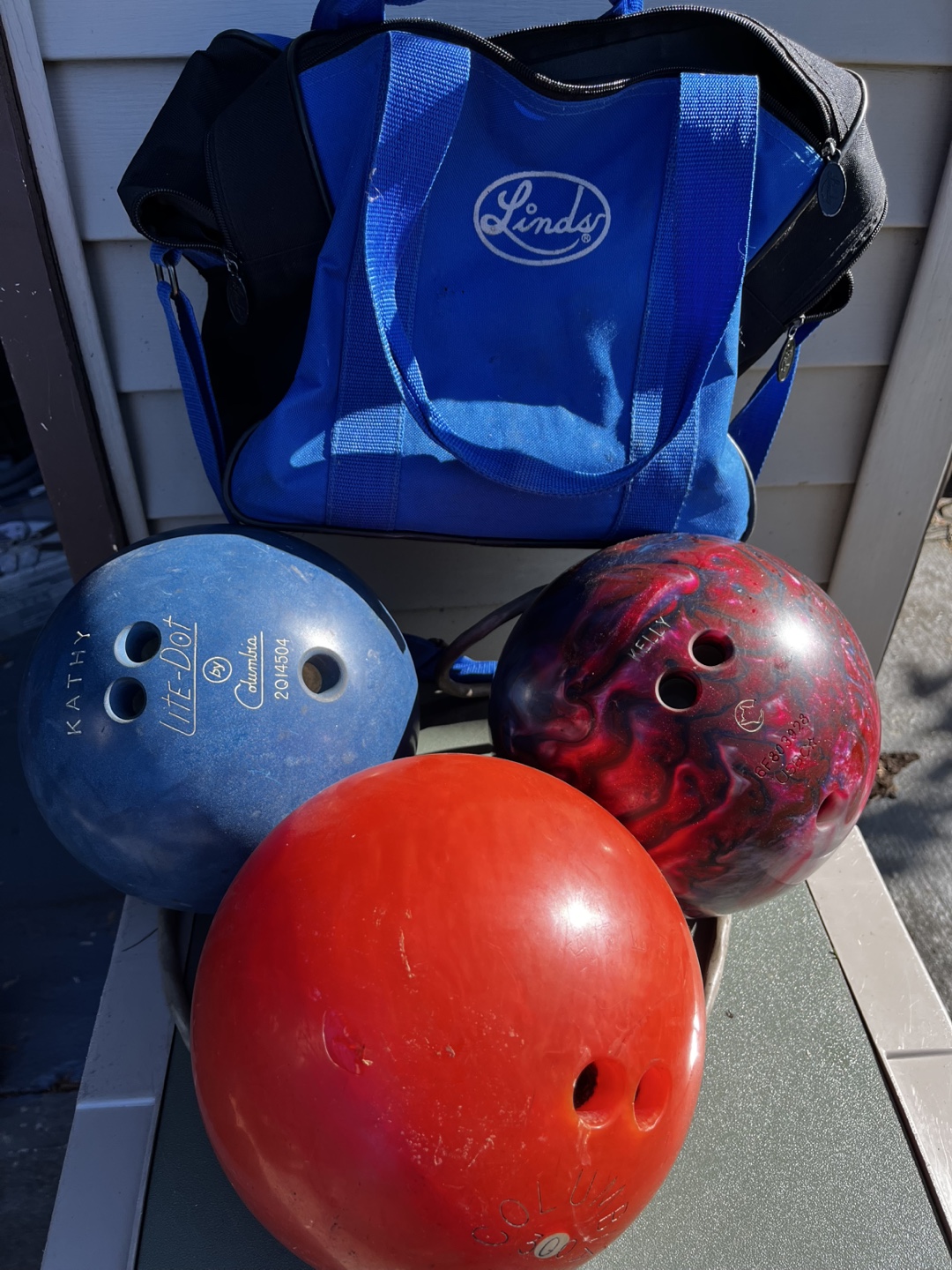 Bowling Balls (3) with Linds Bag