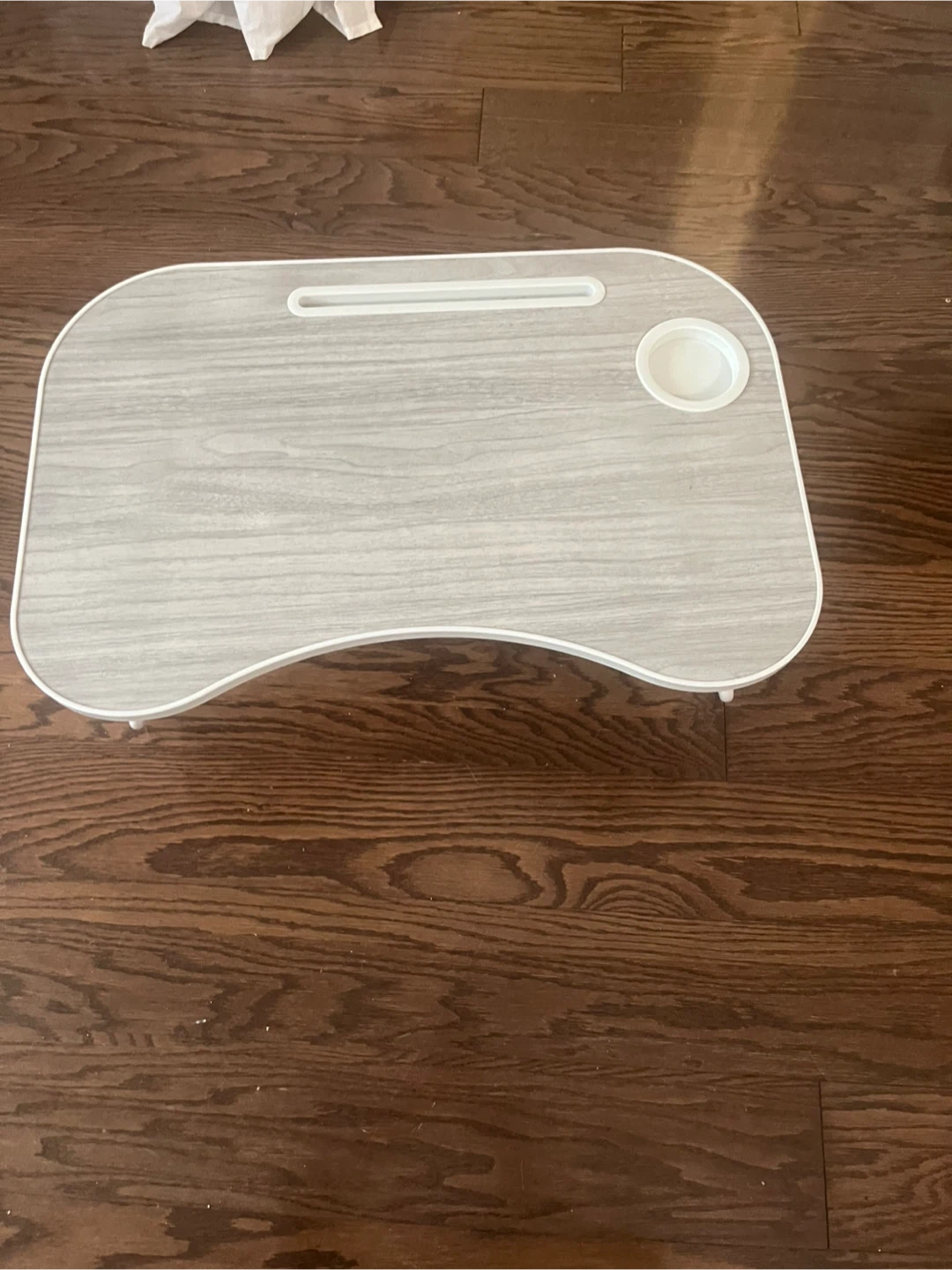 Fold-up gray Lap Desk with cup and phone holder - photo 2