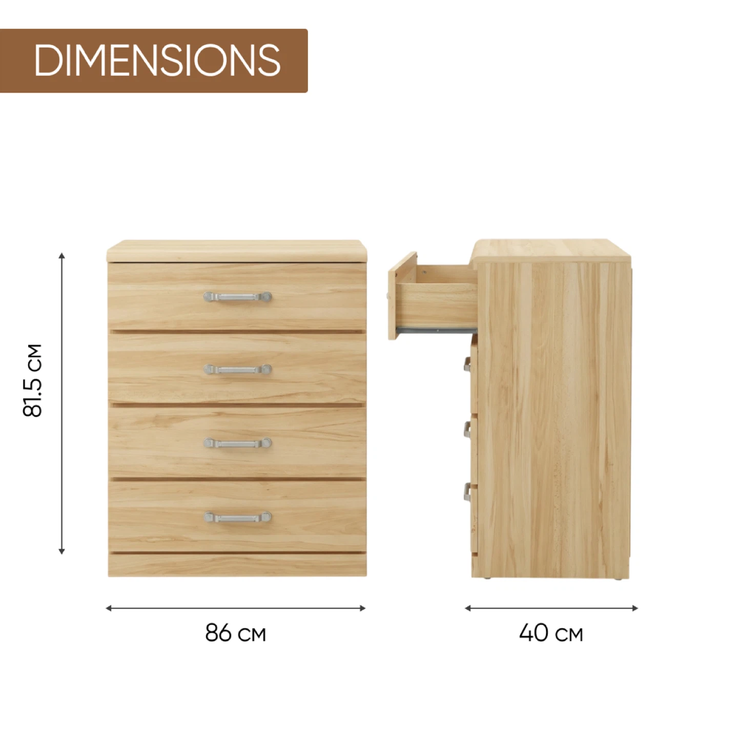 5-Pieces Bedroom Furniture Set – European Style (Used) - photo 3