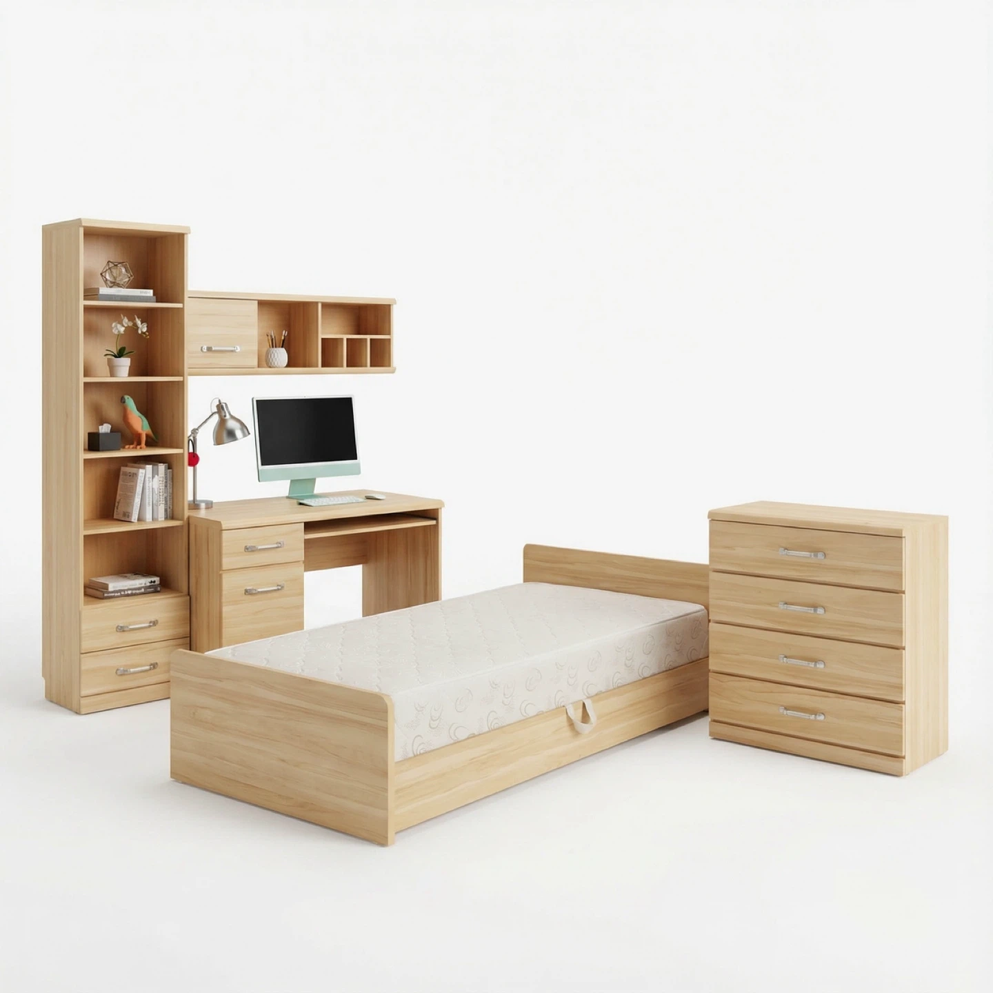 5-Pieces Bedroom Furniture Set – European Style (Used)