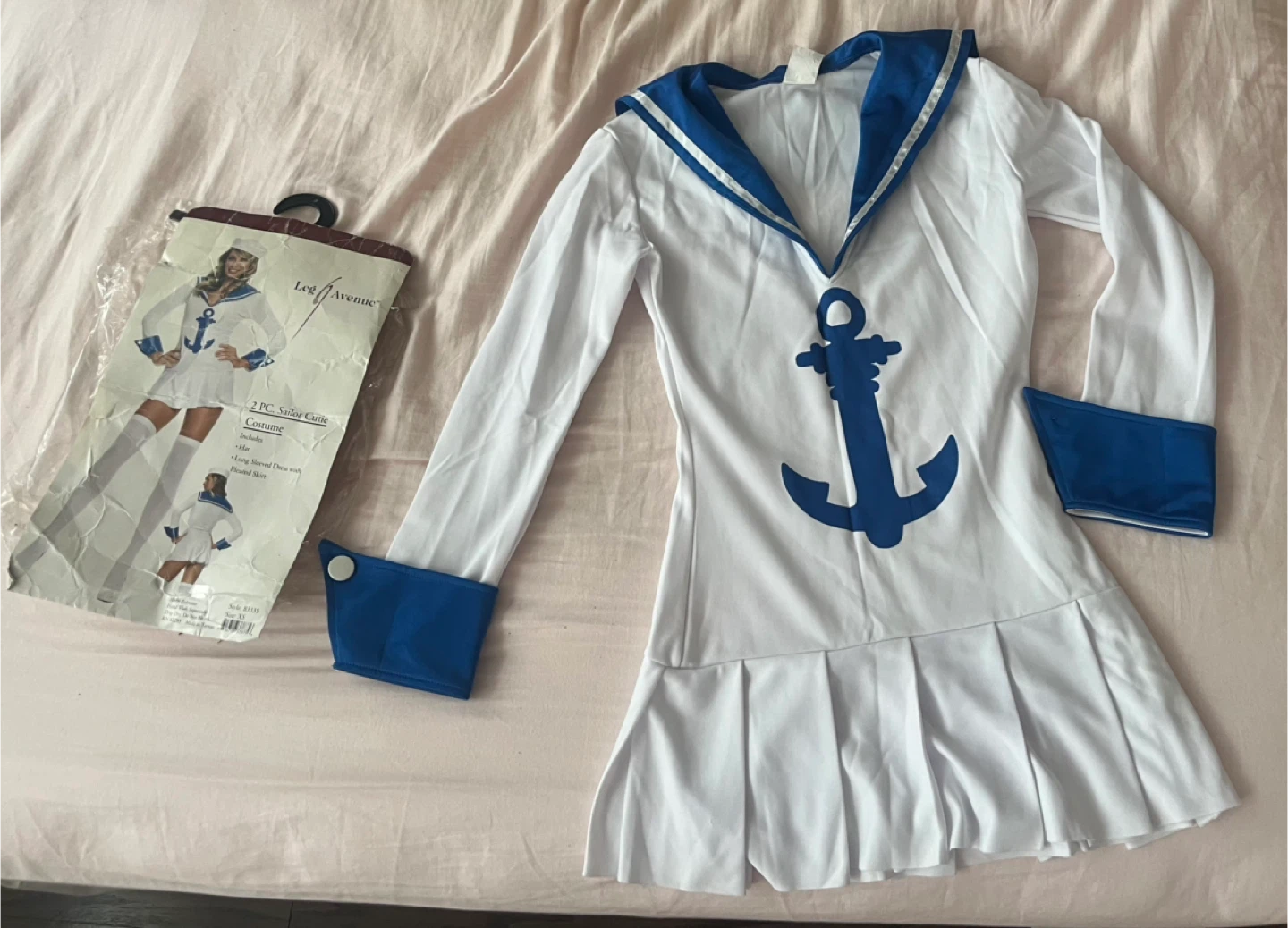 Leg Avenue Sailor white & blue Halloween  Costume -  XS - photo 2