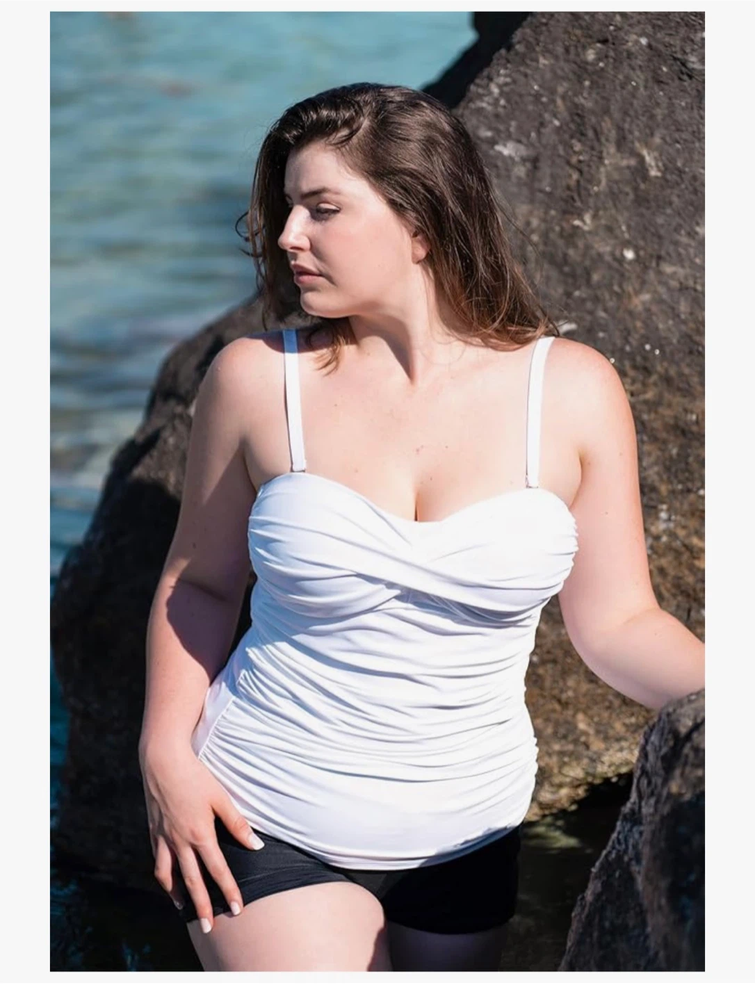 Victoria's Secret White Swim Top - Size 34B/B75 - photo 4