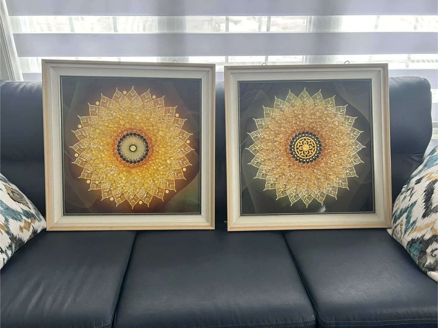 Framed Floral Stone Wall Art - Set of 3 - photo 4