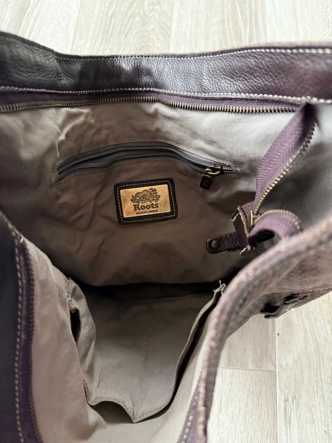 Roots Brown Leather Hobo Bag - photo 3