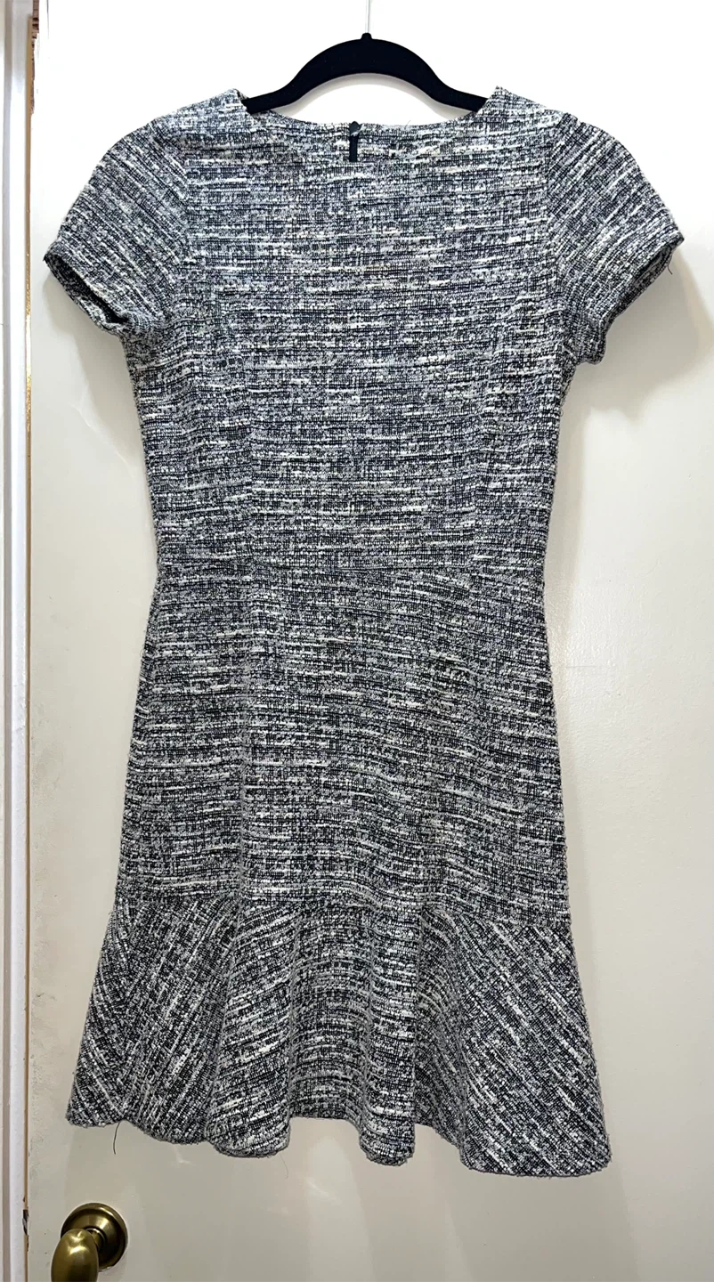 Black and white / grey zip back womens  Dress