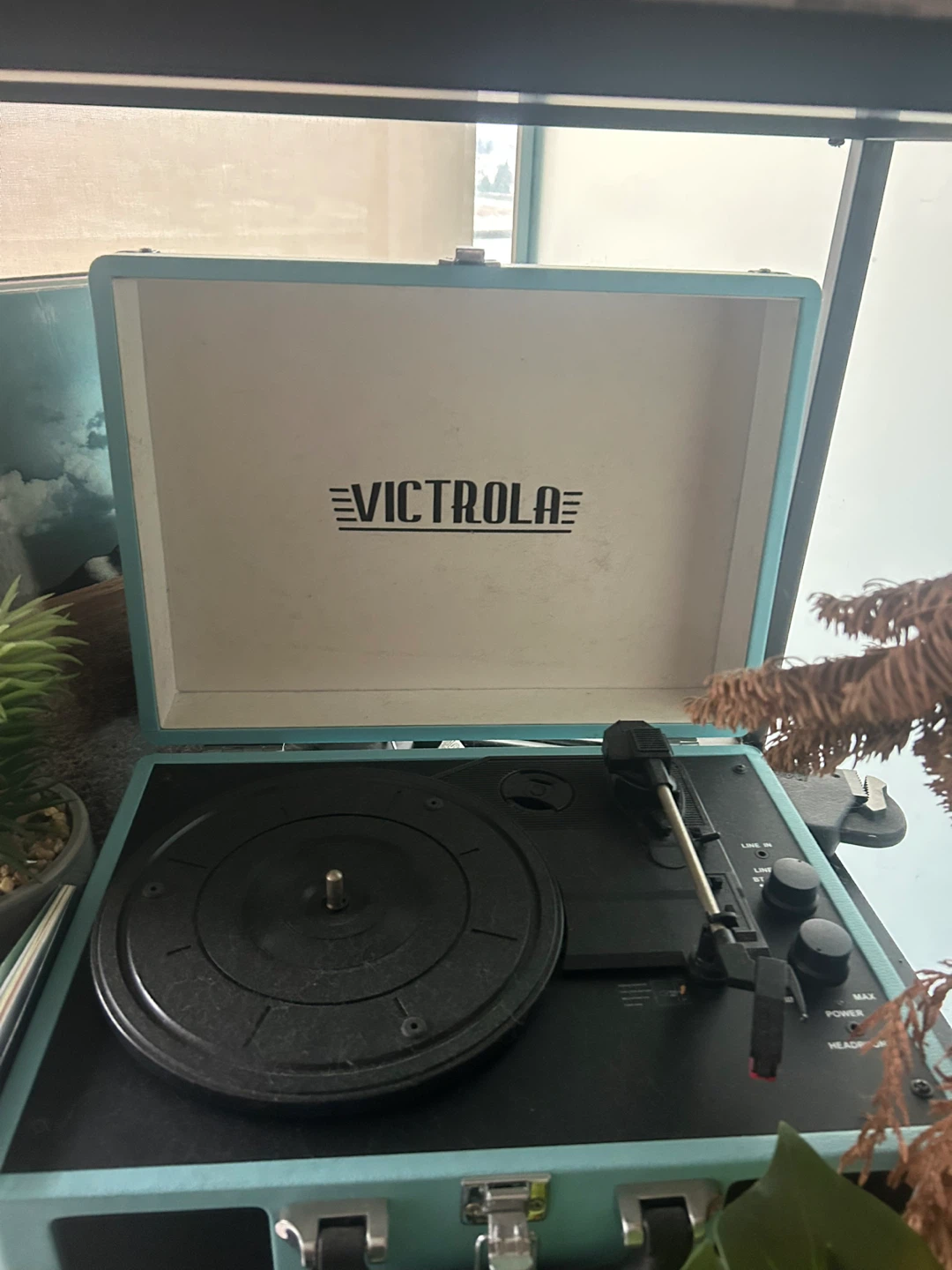 Victrola Journey Bluetooth Suitcase Record Player (Turquoise) - photo 2