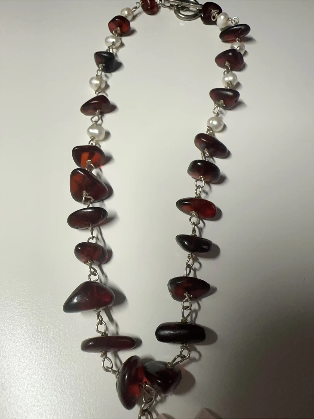 Natural Cherry Amber & Rose Quartz Necklace - photo 4