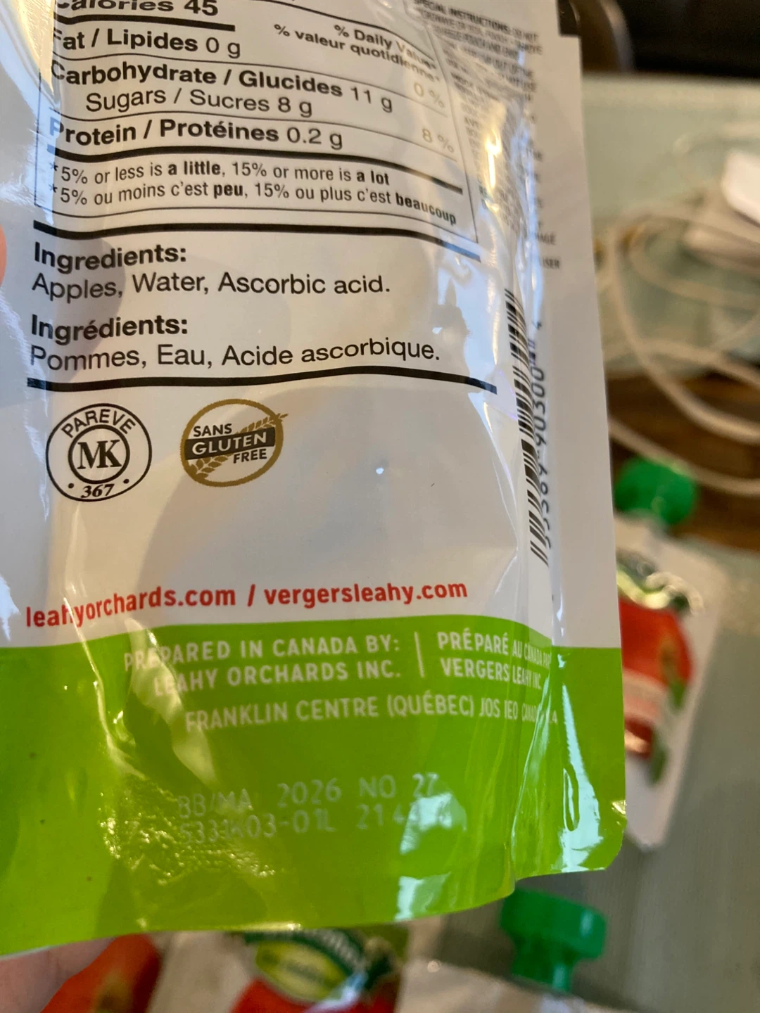 Brand new, Applesnax Apple & Strawberry Fruit Snack Pouches - photo 2