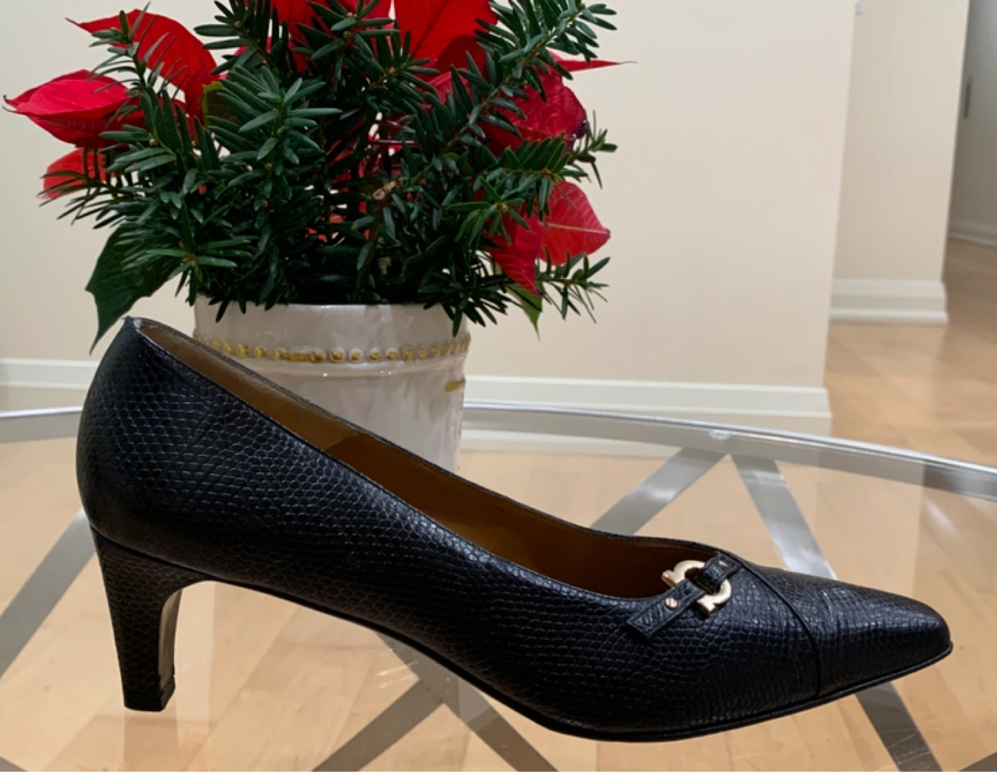 Ferragamo Lizard Pumps