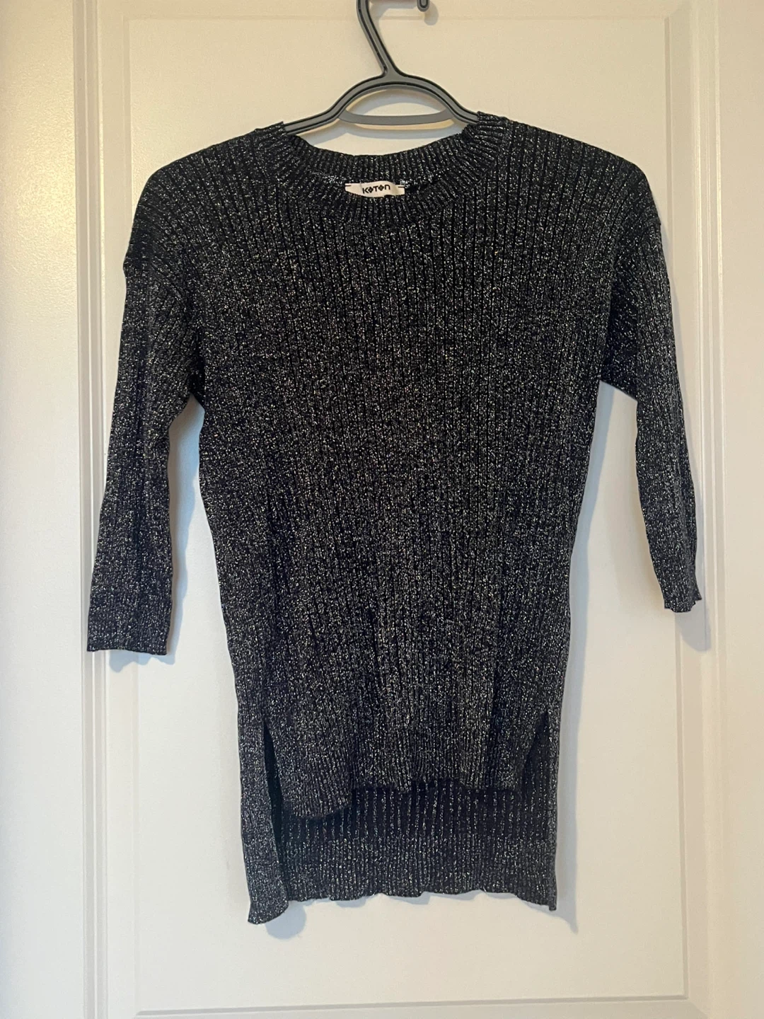 Koton Sparkly Black Sweater - Size S