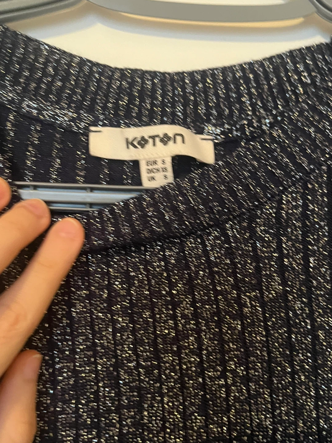 Koton Sparkly Black Sweater - Size S - photo 2