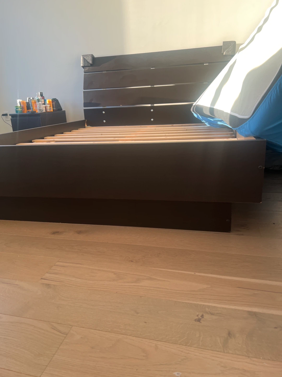 Dark Brown Queen Bed Frame - photo 3
