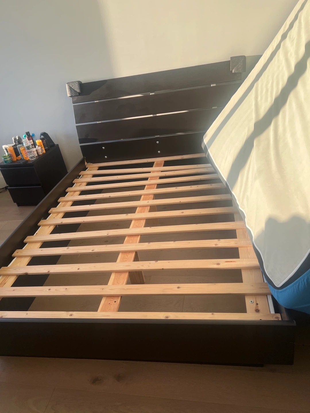 Dark Brown Queen Bed Frame
