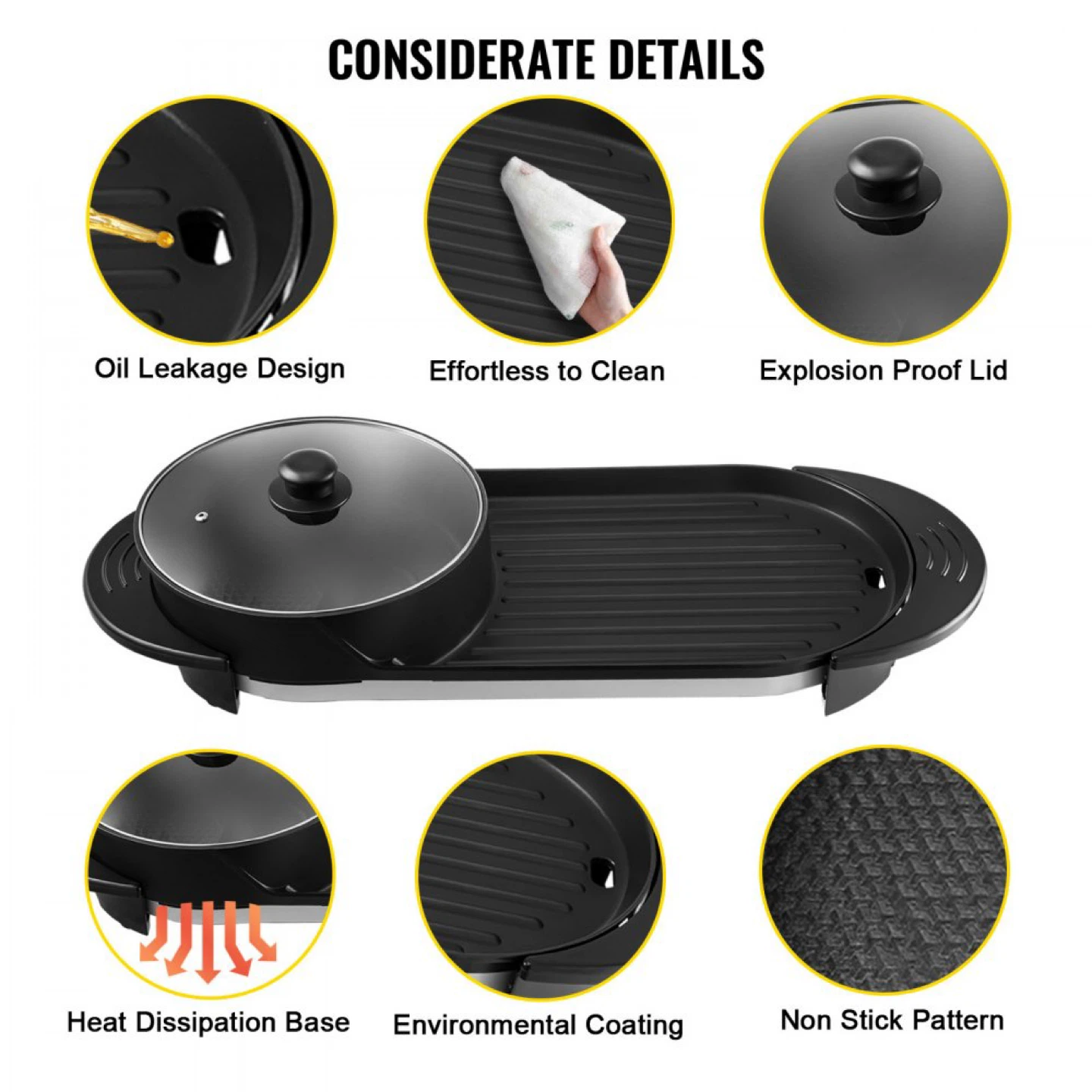 VEVOR Electric Hot Pot Grill - photo 2