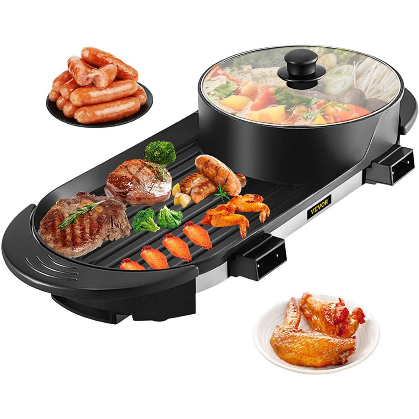 VEVOR Electric Hot Pot Grill